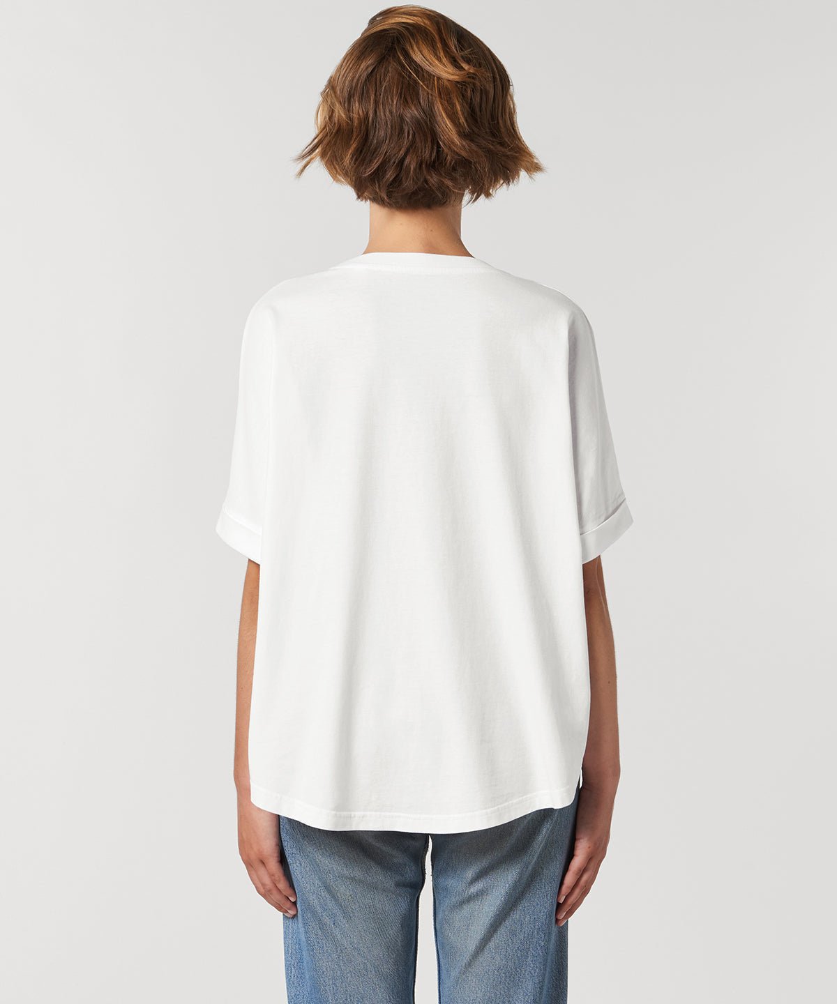 Organic Garment Dyed Roll Sleeve T-shirt: Womens - REGN