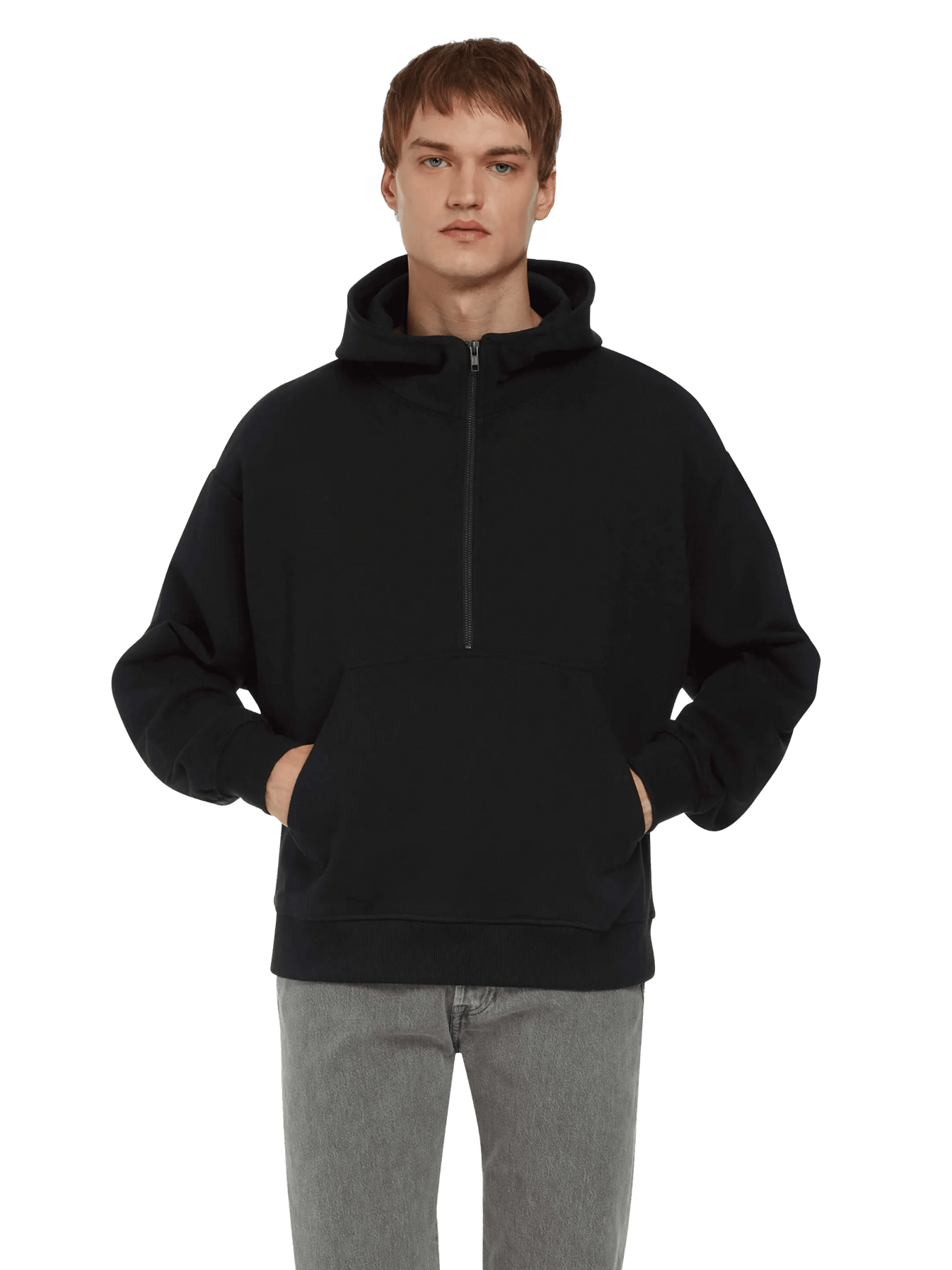 Organic Half Zip Hoodie: Unisex - REGN