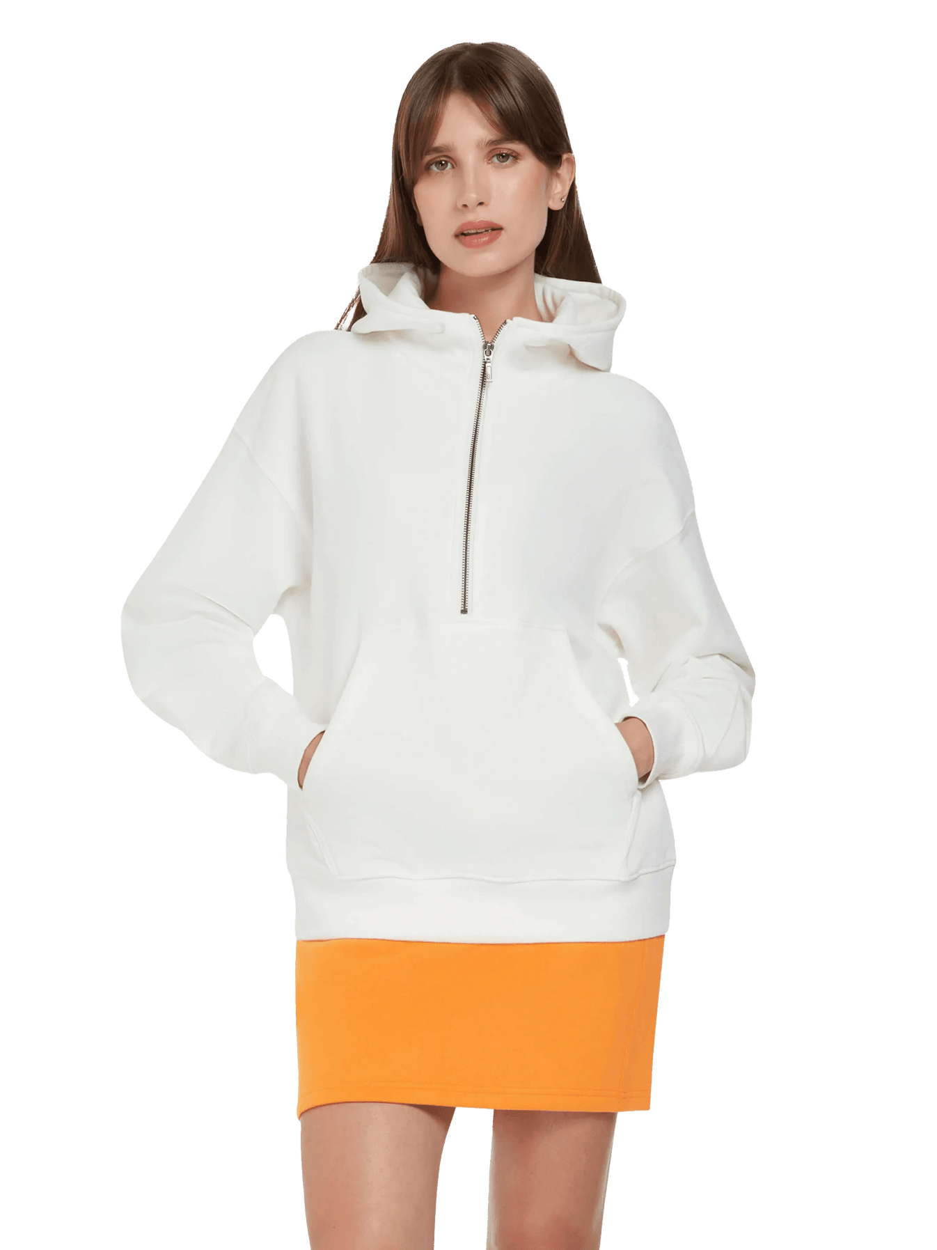 Organic Half Zip Hoodie: Womens - REGN