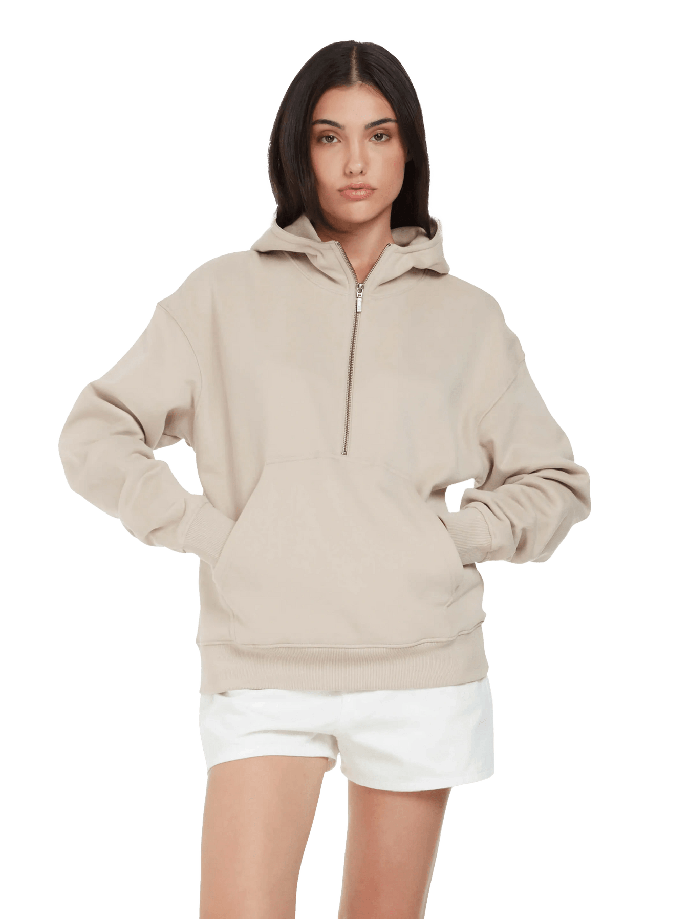 Organic Half Zip Hoodie: Womens - REGN