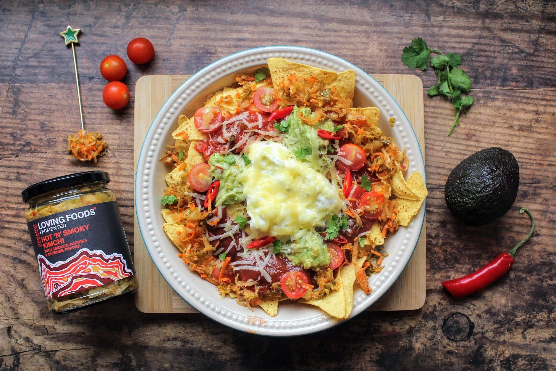 Organic Hot ‘n’ Smoky Kimchi – Unpasteurised Fermented Kimchi 475g Vegan - REGN