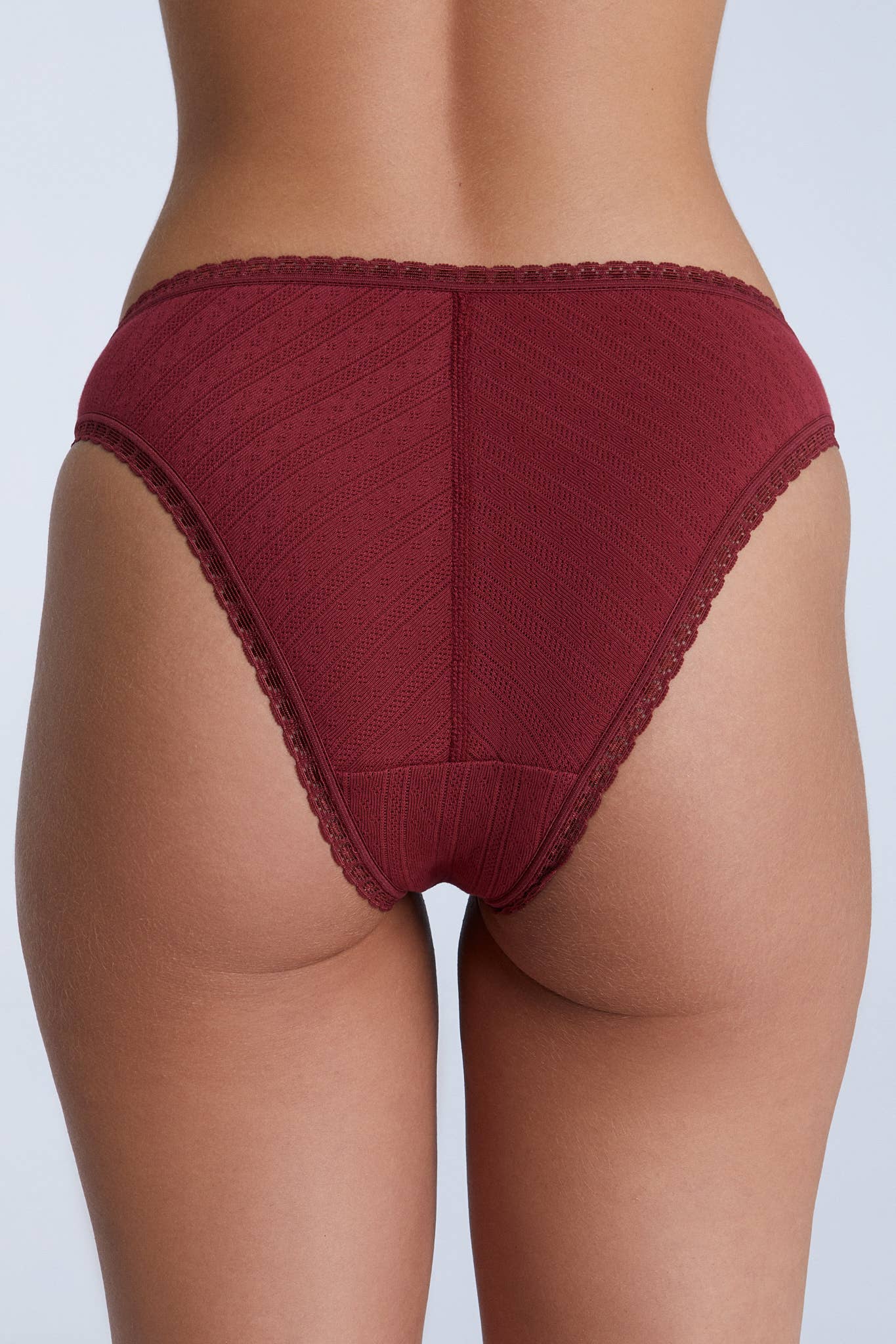 Organic Jacquard Lace Trimmed Slip - REGN