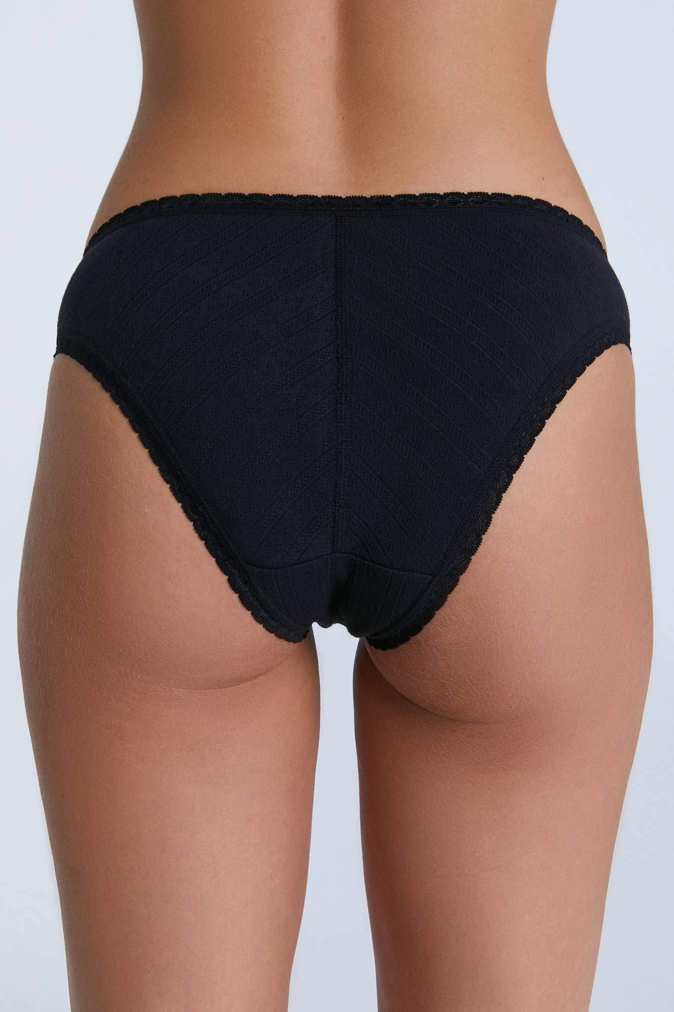 Organic Jacquard Lace Trimmed Slip - REGN