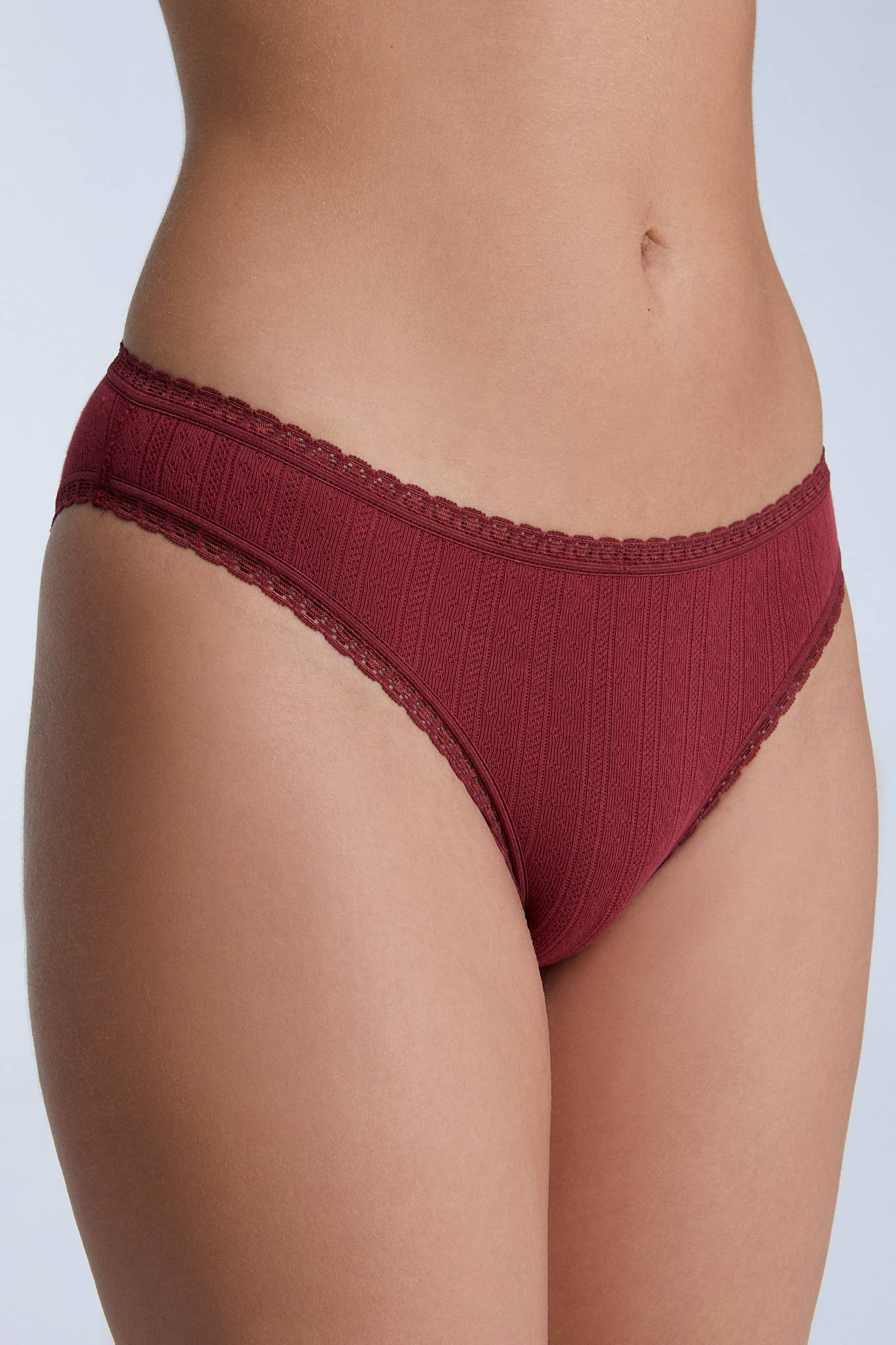 Organic Jacquard Lace Trimmed Slip - REGN