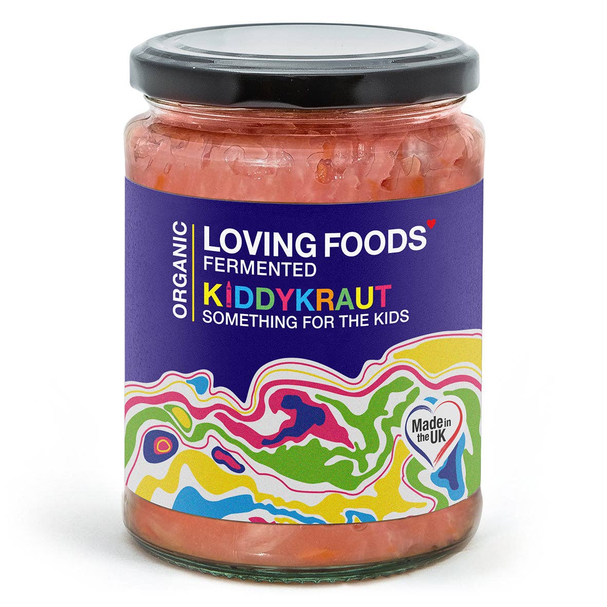 Organic Kiddykraut – Raw Unpasteurised Sauerkraut with Apple & Carrot 475g - REGN
