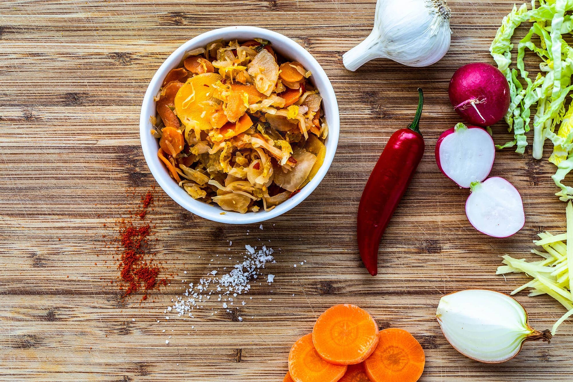 Organic Kimchi – Raw Unpasteurised Fermented Vegetables 475g Vegan - REGN