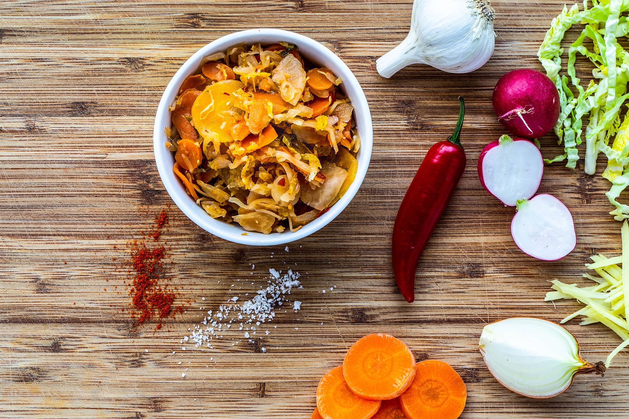 Organic Kimchi – Raw Unpasteurised Fermented Vegetables 475g Vegan - REGN