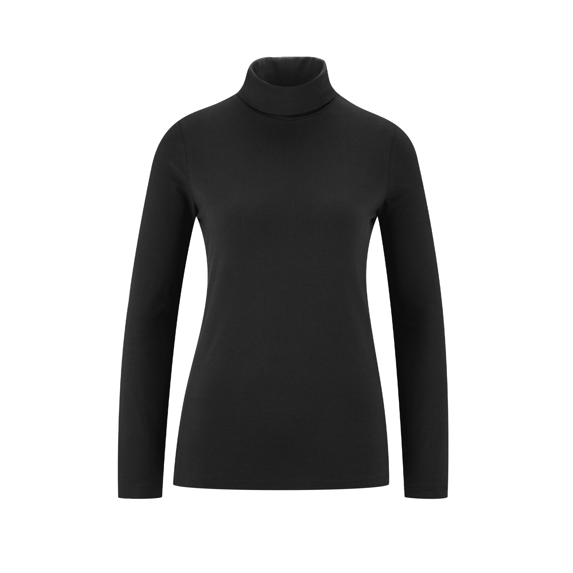 Organic Long Sleeve Stretch Turtleneck T-shirt: Womens - REGN