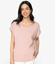 Organic Loose Fit Roll Sleeve T-shirt: Womens - REGN