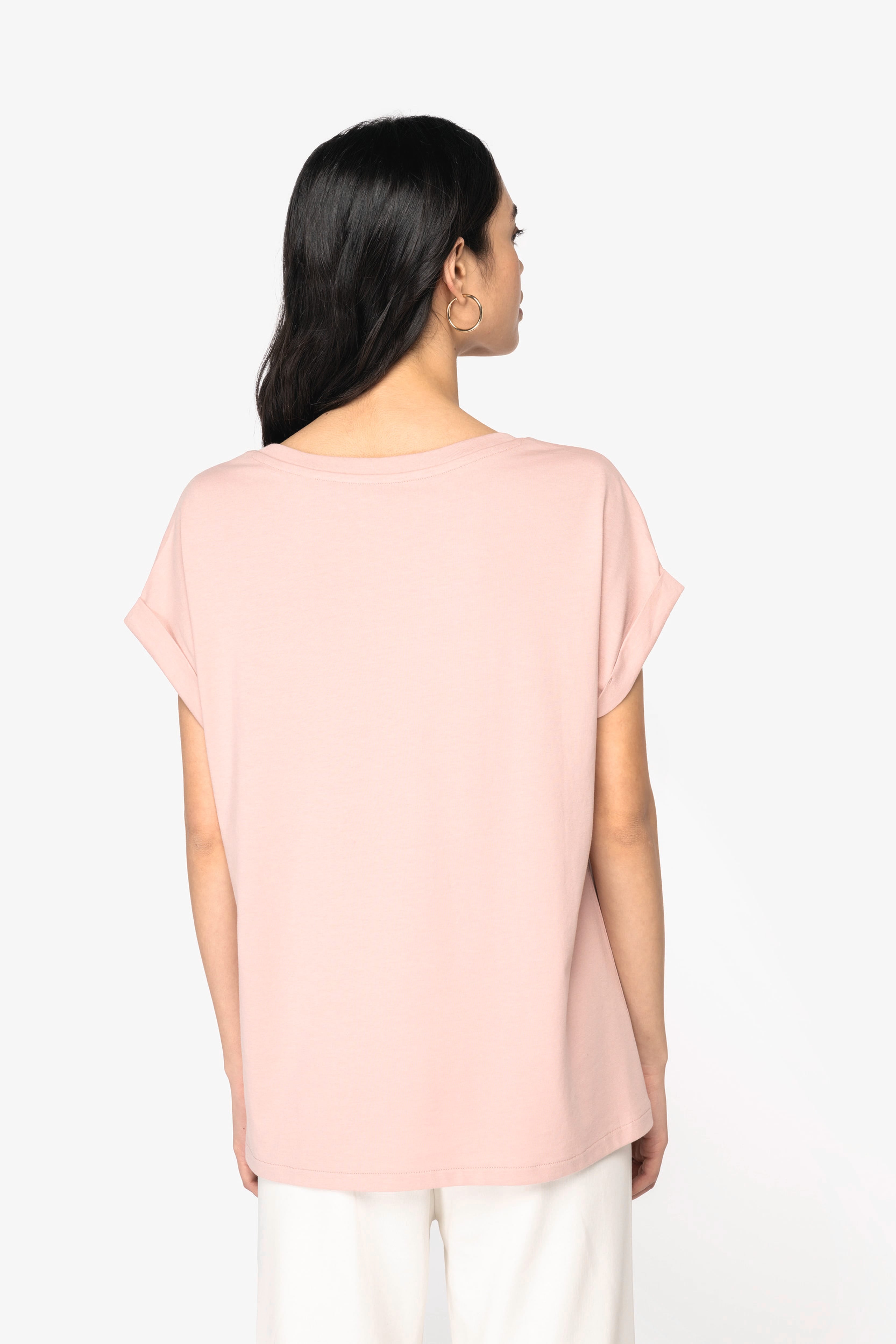 Organic Loose Fit Roll Sleeve T-shirt: Womens - REGN