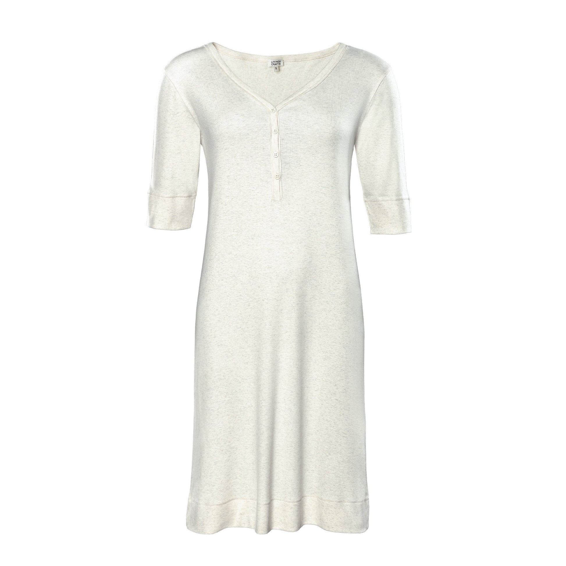 Organic Night Shirt with Buttons: Womens - REGN
