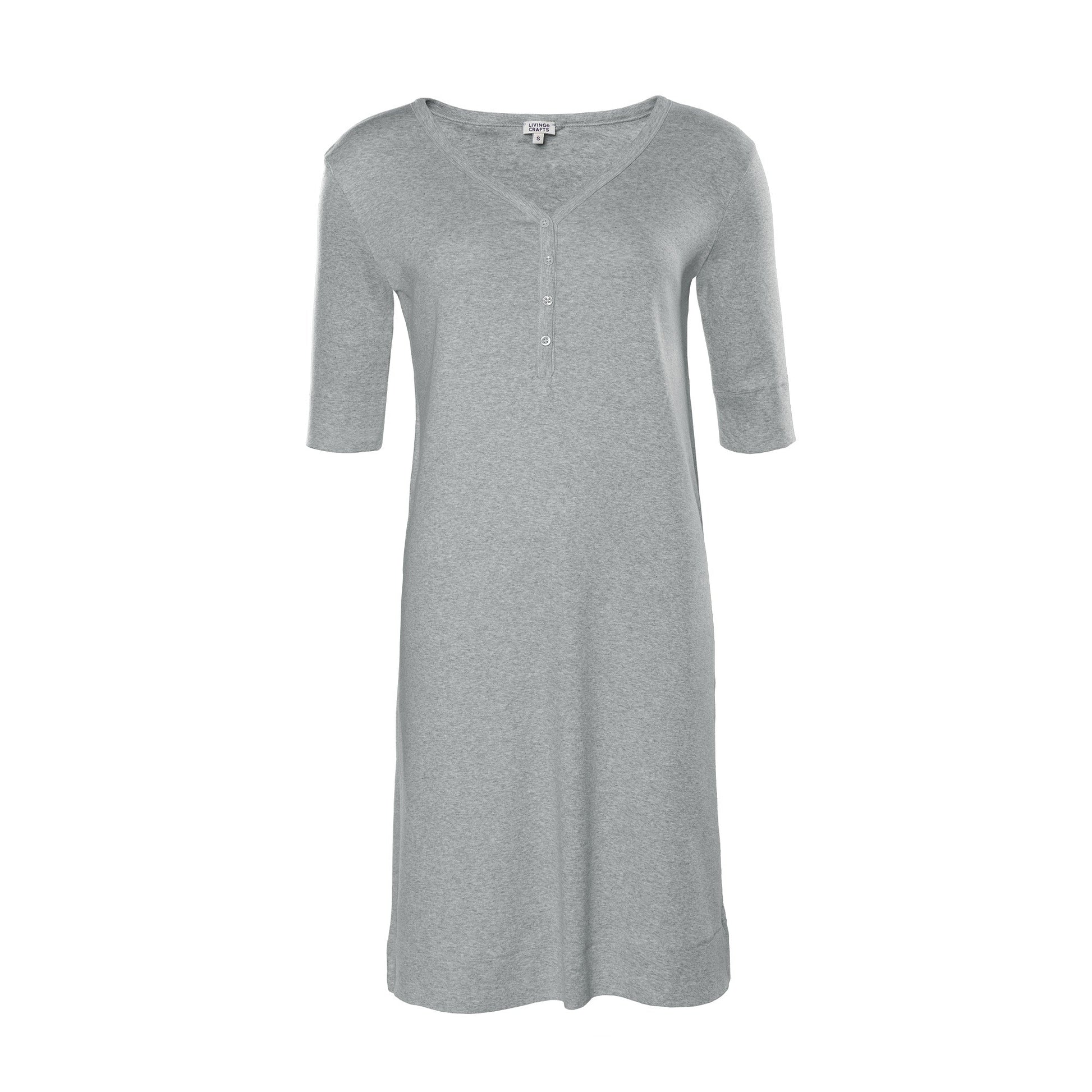Organic Night Shirt with Buttons: Womens - REGN
