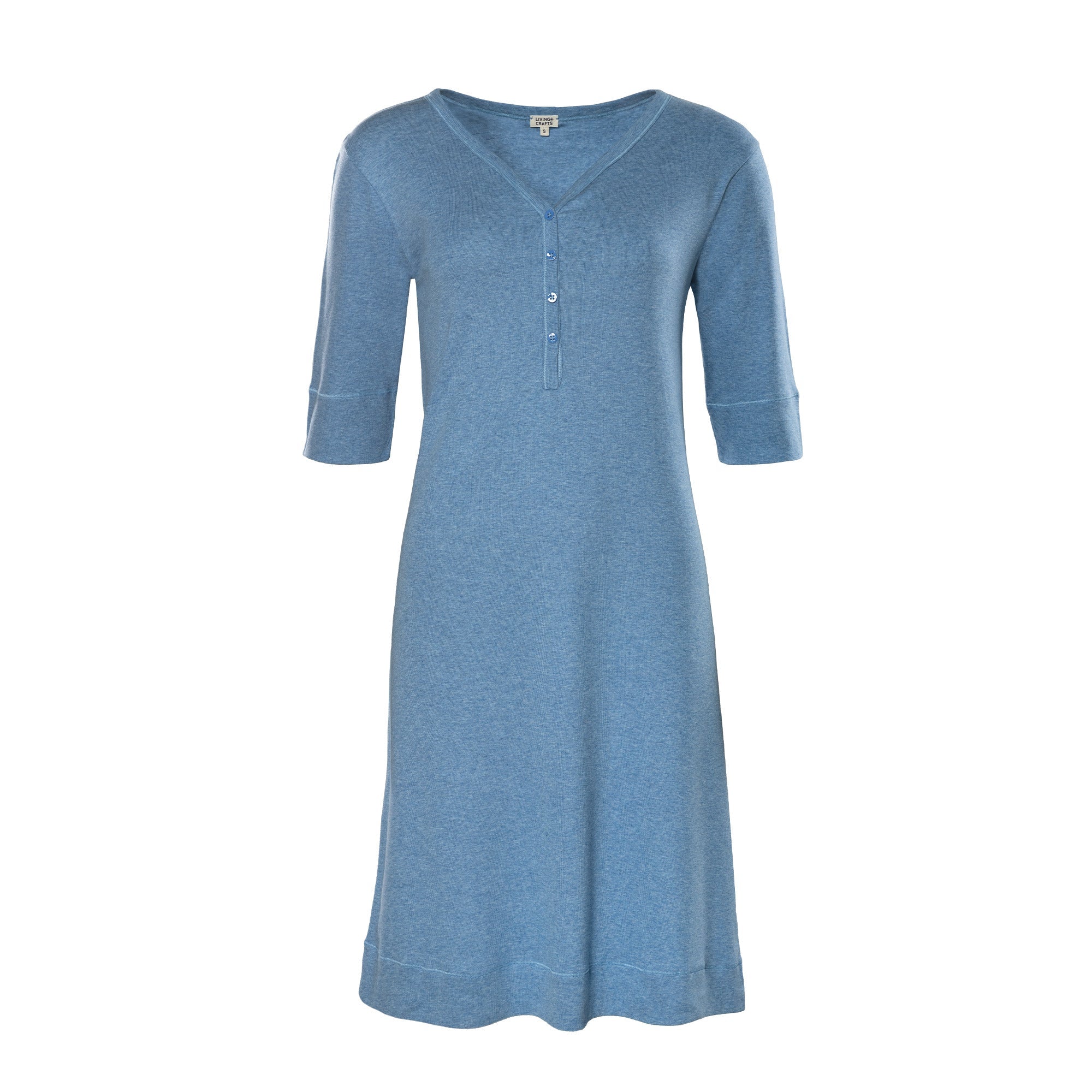 Organic Night Shirt with Buttons: Womens - REGN
