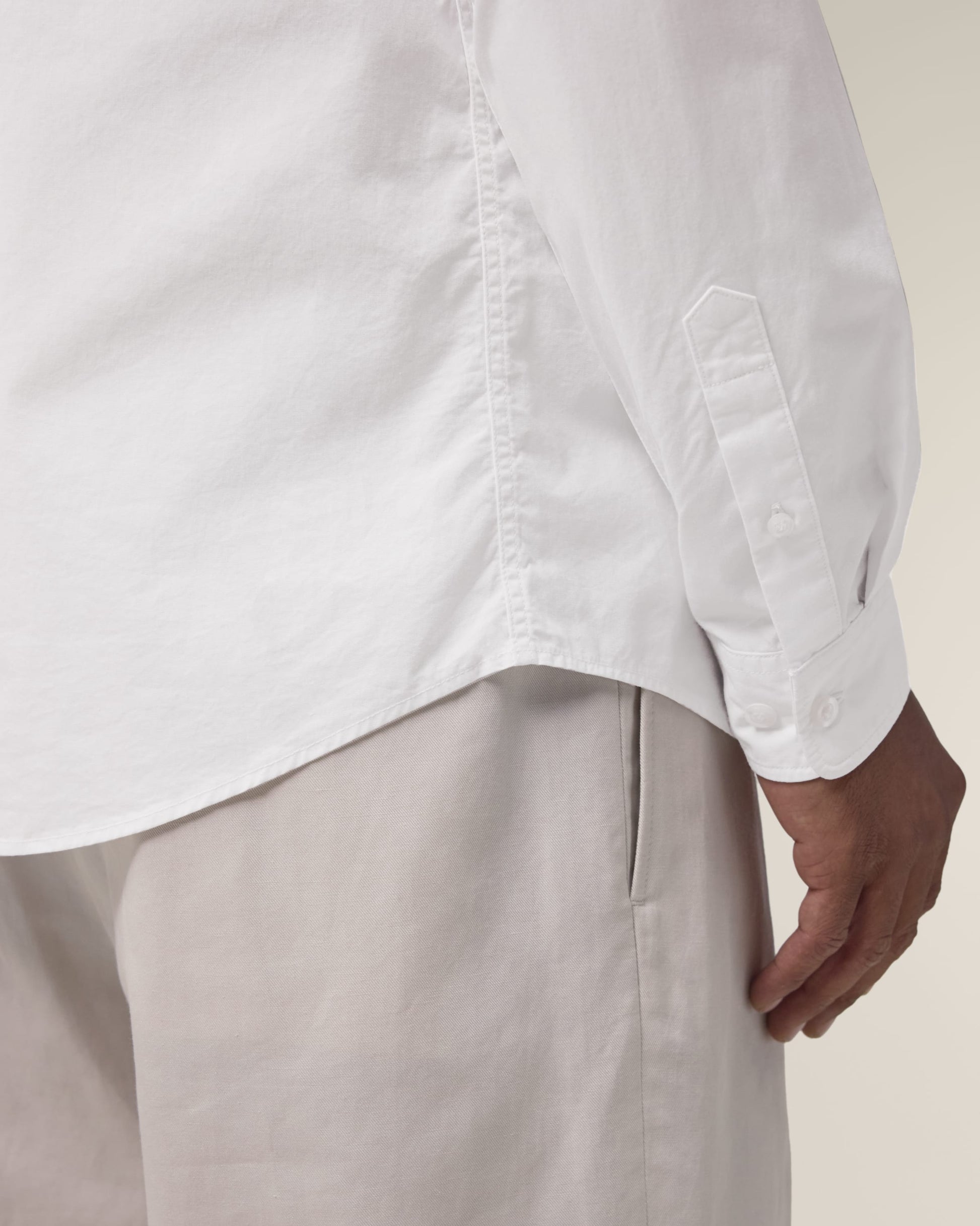 Organic Poplin Long Sleeve Shirt: Mens - REGN