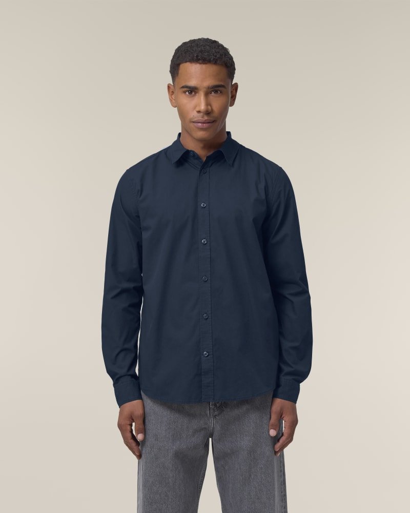 Organic Poplin Long Sleeve Shirt: Mens - REGN