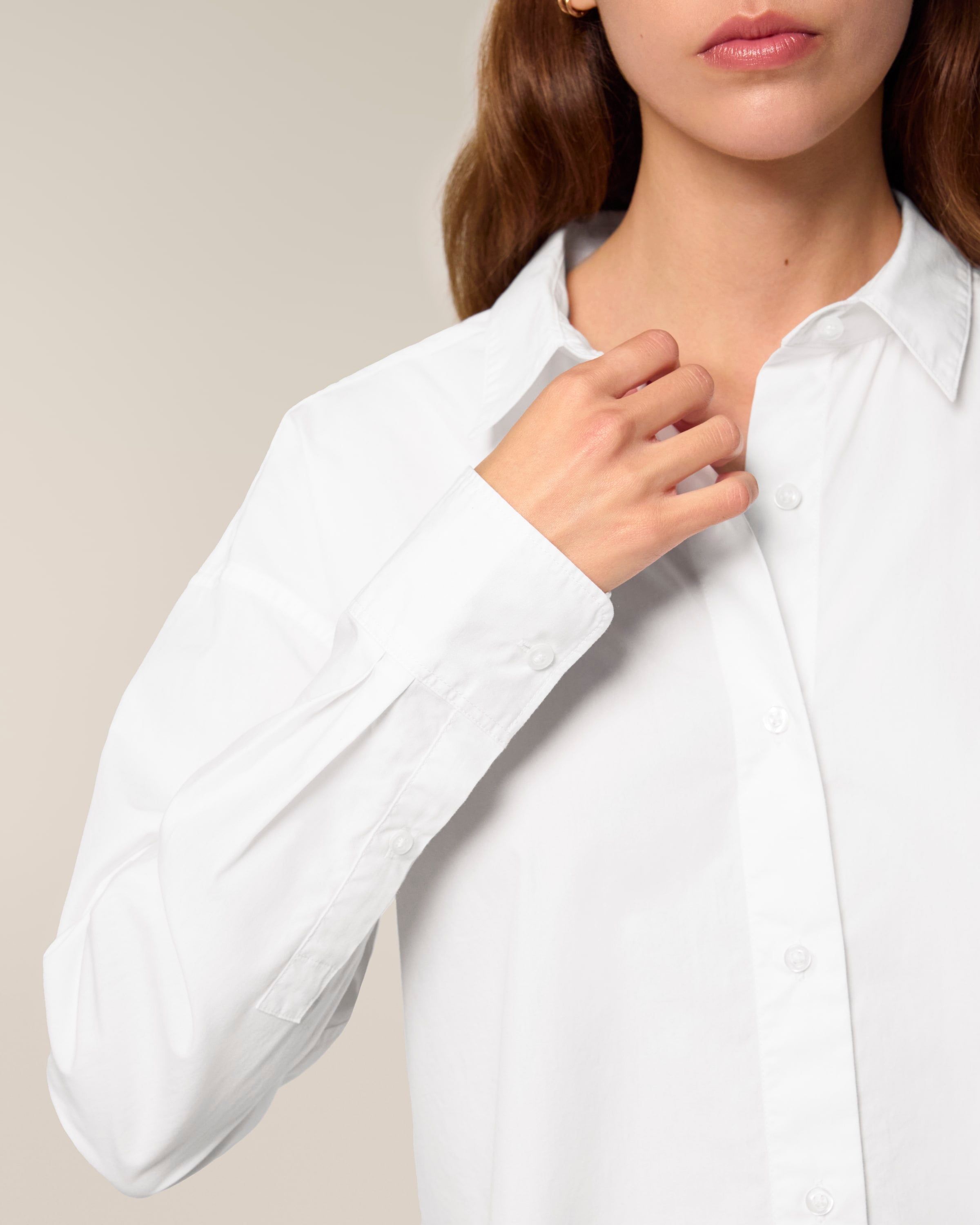 Organic Poplin Long Sleeve Shirt: Womens - REGN