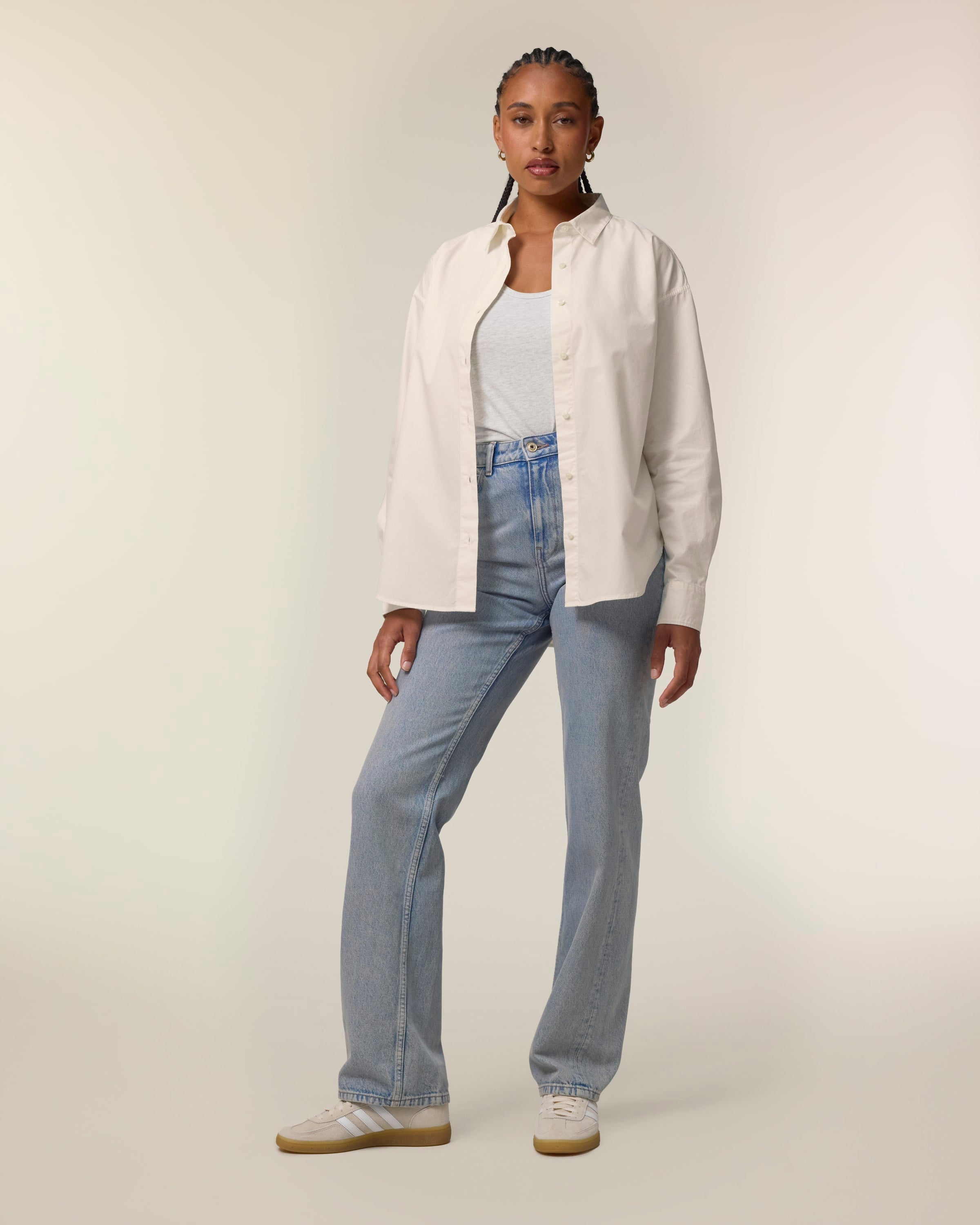 Organic Poplin Long Sleeve Shirt: Womens - REGN