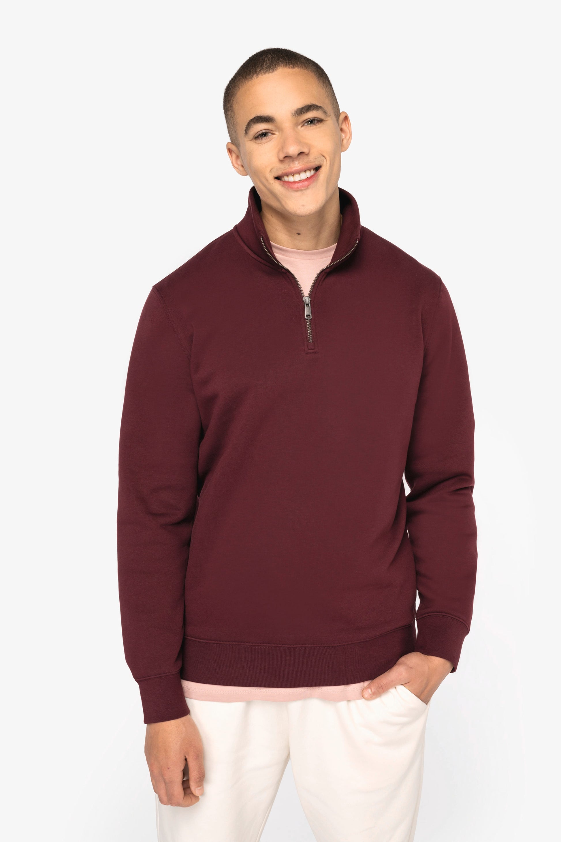 Organic Quarter Zip Sweatshirt: Mens - REGN