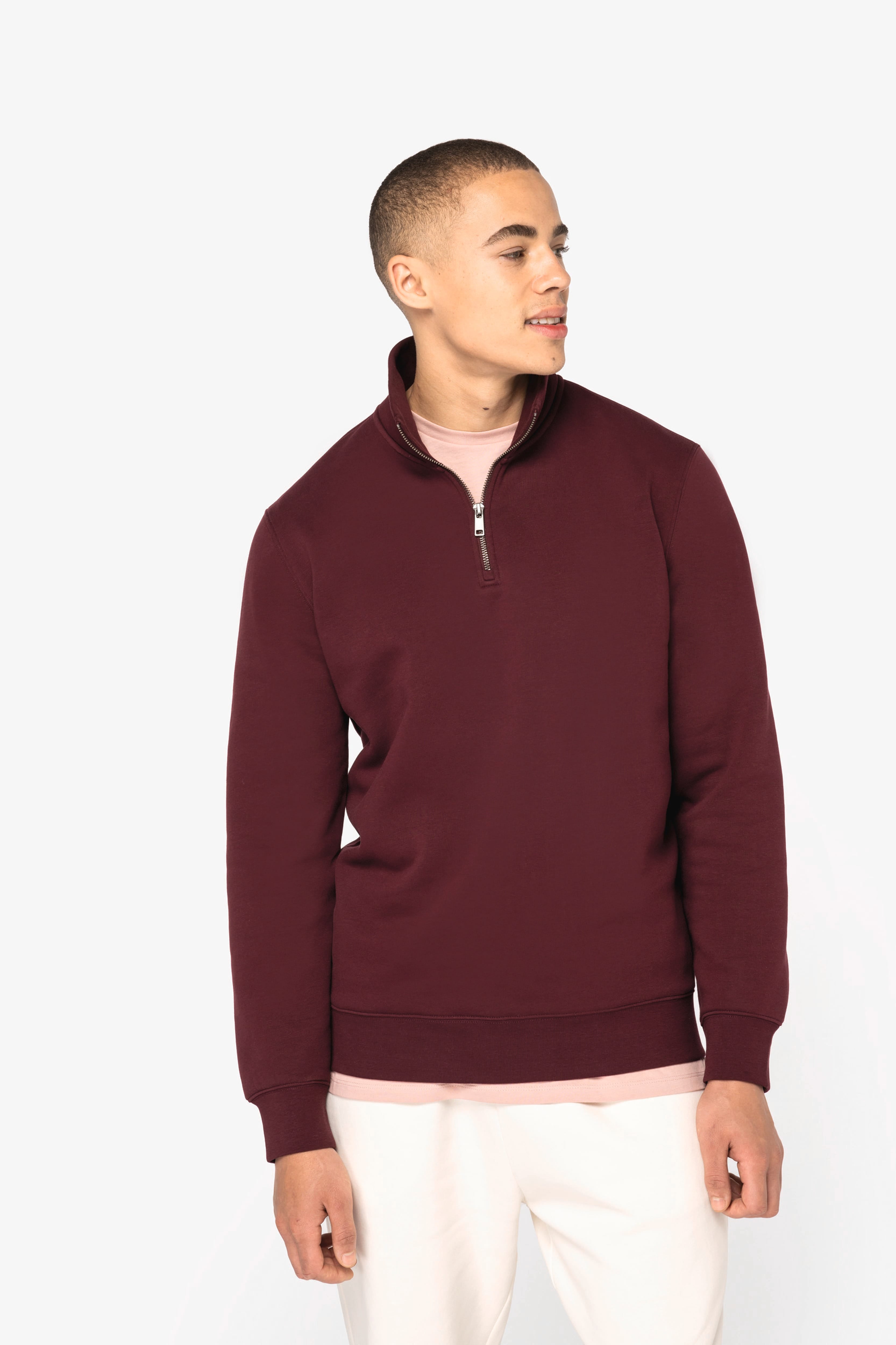 Organic Quarter Zip Sweatshirt: Mens - REGN