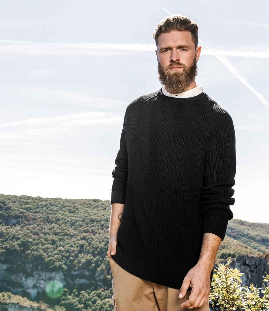Organic & Recycled Polyester Chunky Knit Sweatshirt - REGN