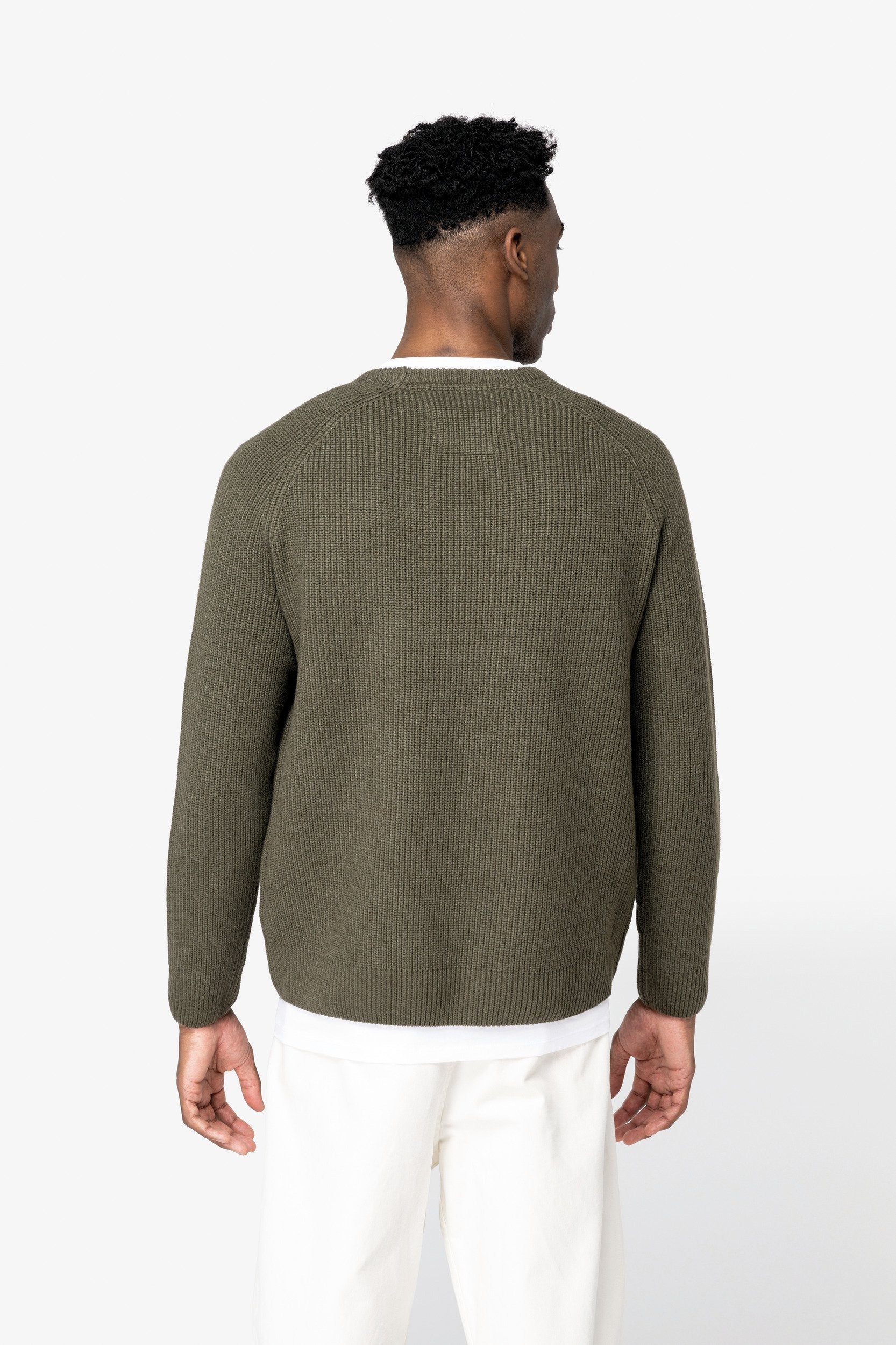 Organic & Recycled Polyester Chunky Knit Sweatshirt - REGN