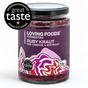 Organic Ruby Kraut – Unpasteurised Red Cabbage Sauerkraut 475g Vegan - REGN