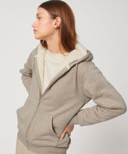Organic Sherpa Zipped Hooded Sweatshirt: Unisex - REGN