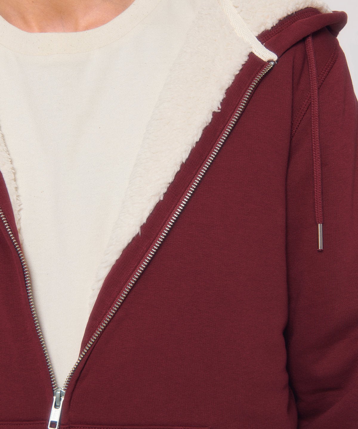 Organic Sherpa Zipped Hooded Sweatshirt: Unisex - REGN
