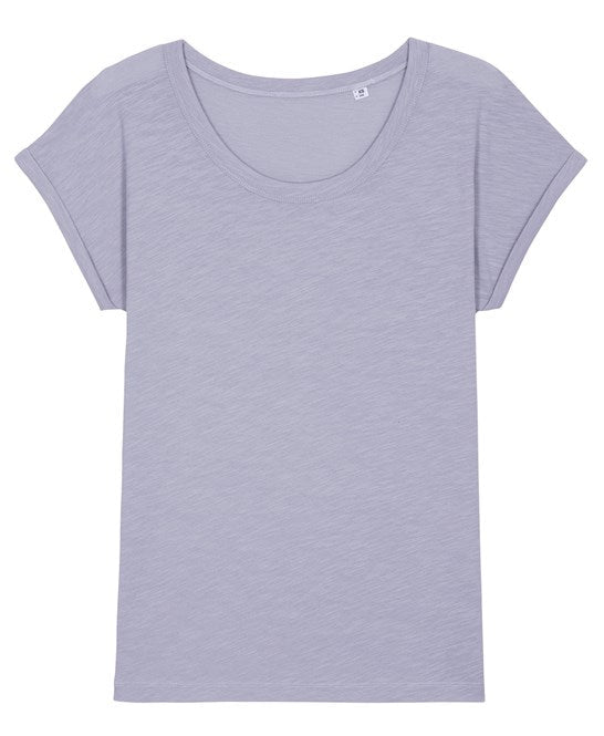 Organic Slub Rolled Sleeve T-shirt Womens - REGN