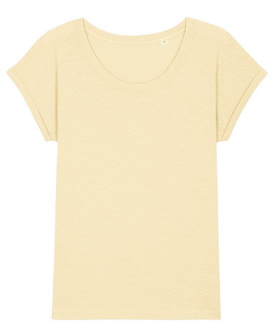 Organic Slub Rolled Sleeve T-shirt Womens - REGN