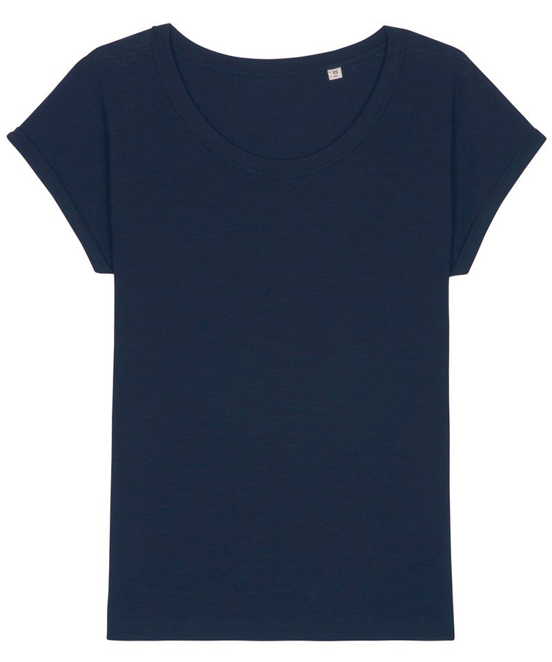 Organic Slub Rolled Sleeve T-shirt Womens - REGN