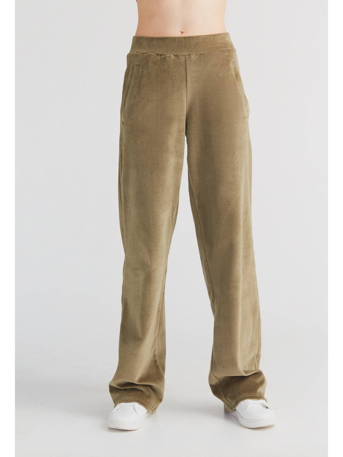 Organic Soft Fleece Straight Cut Sweatpants: Womens - REGN