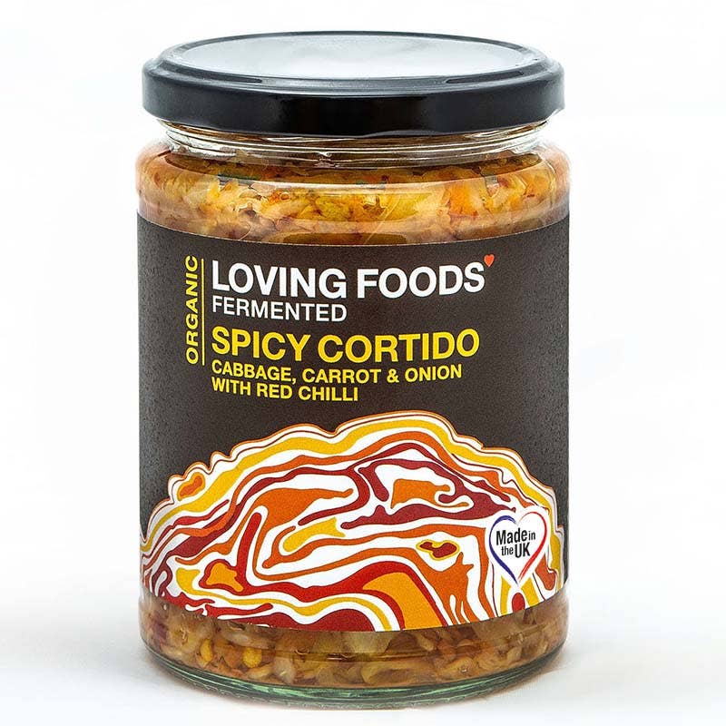 Organic Spicy Cortido Kraut – Unpasteurised Fermented Sauerkraut 475g – Live Cultures & Vegan - REGN