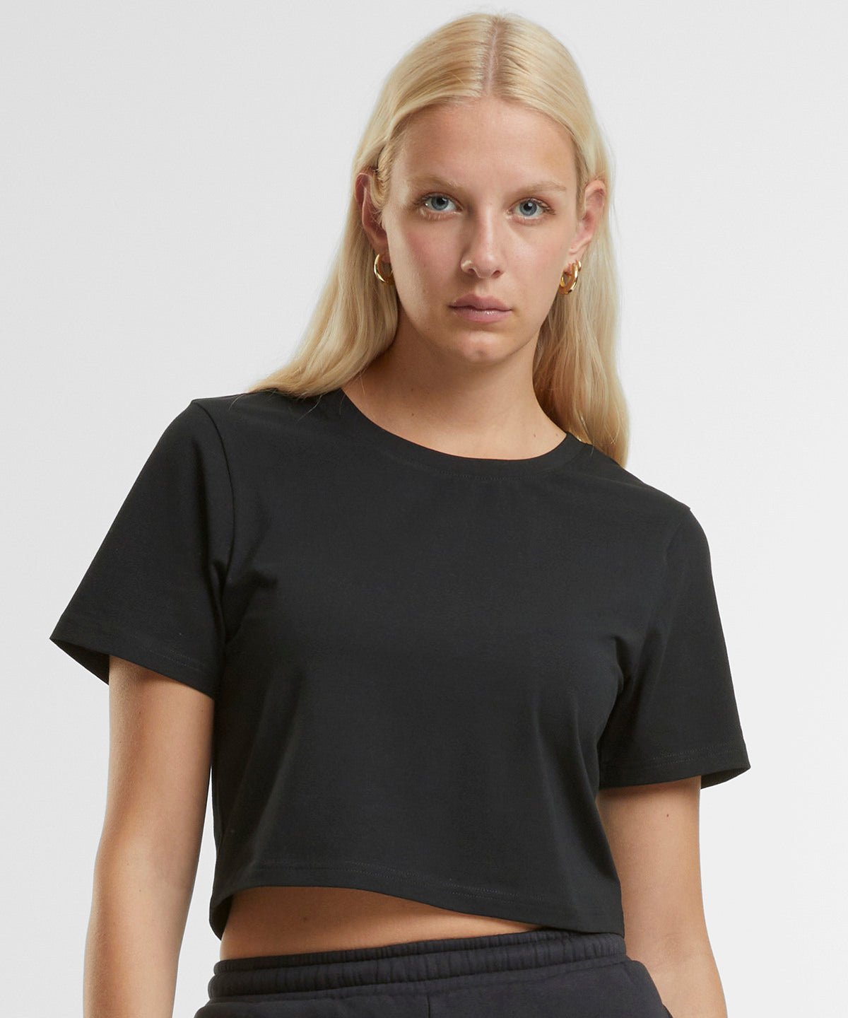 Organic Stretch Cropped T-shirt: Womens - REGN