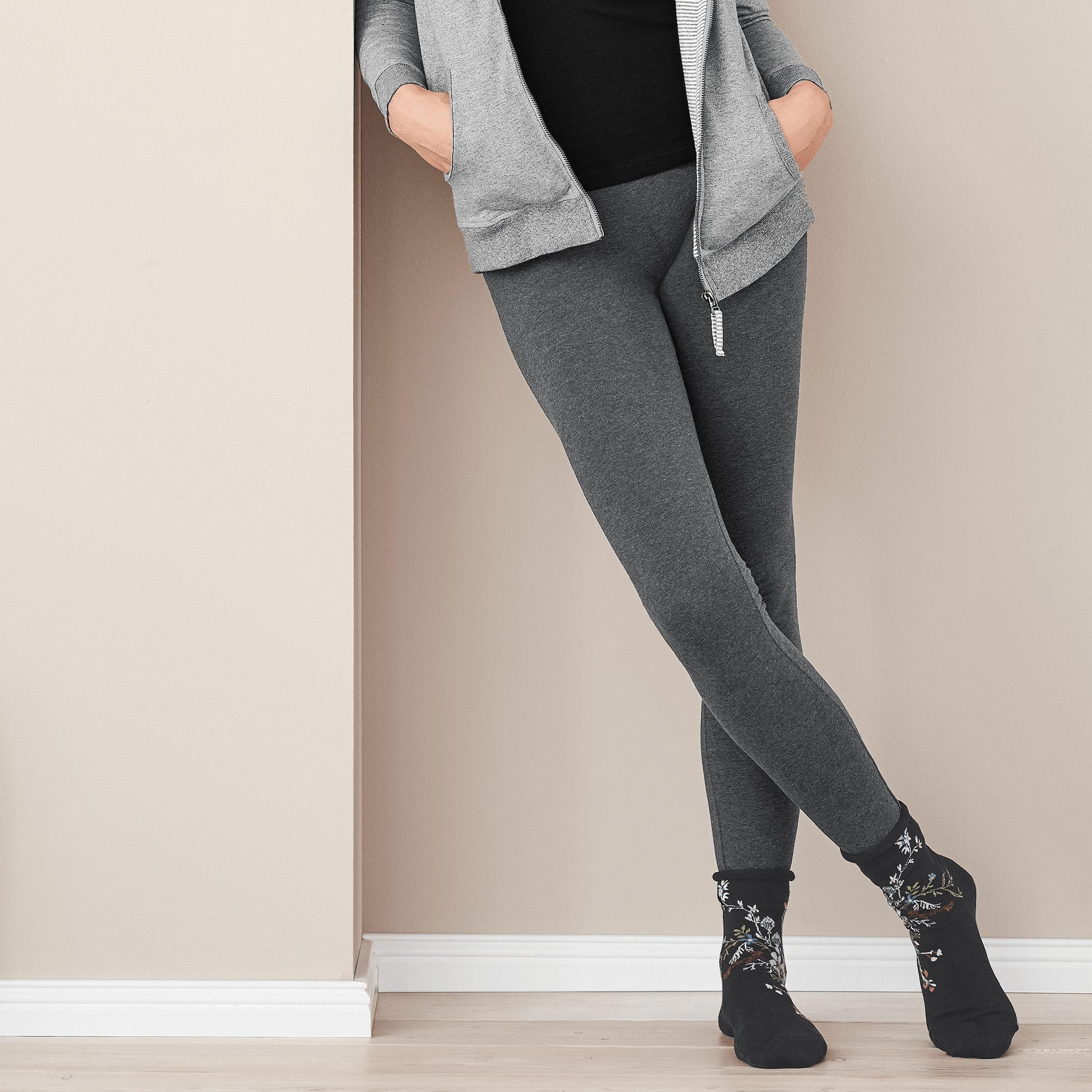 Organic Stretch Fleece Leggings: Womens - REGN