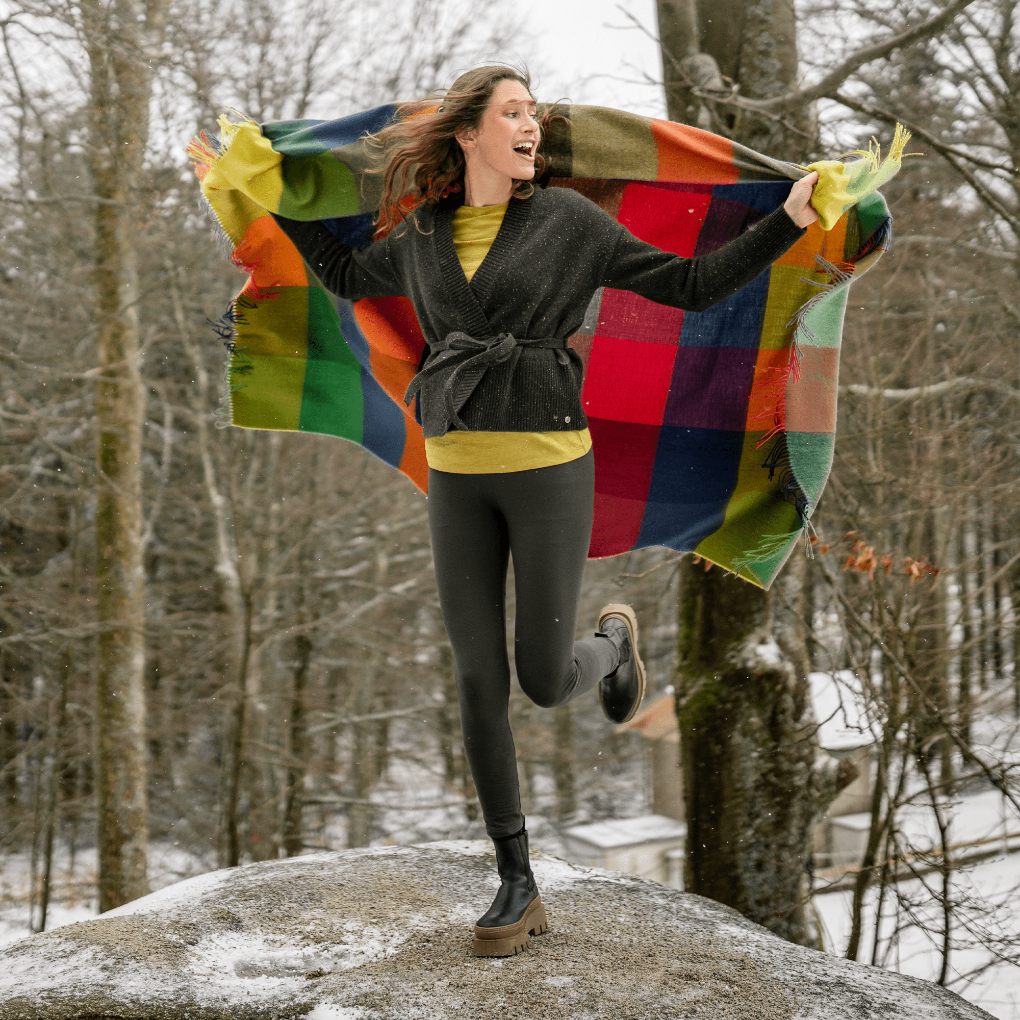 Organic Stretch Fleece Leggings: Womens - REGN