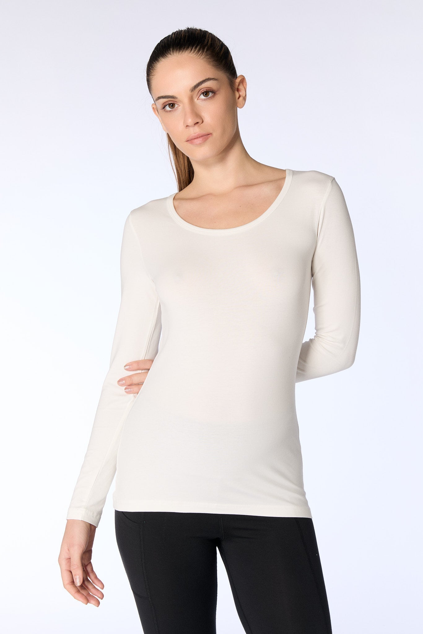 Organic Stretch Long Sleeve T-shirt: Womens - REGN