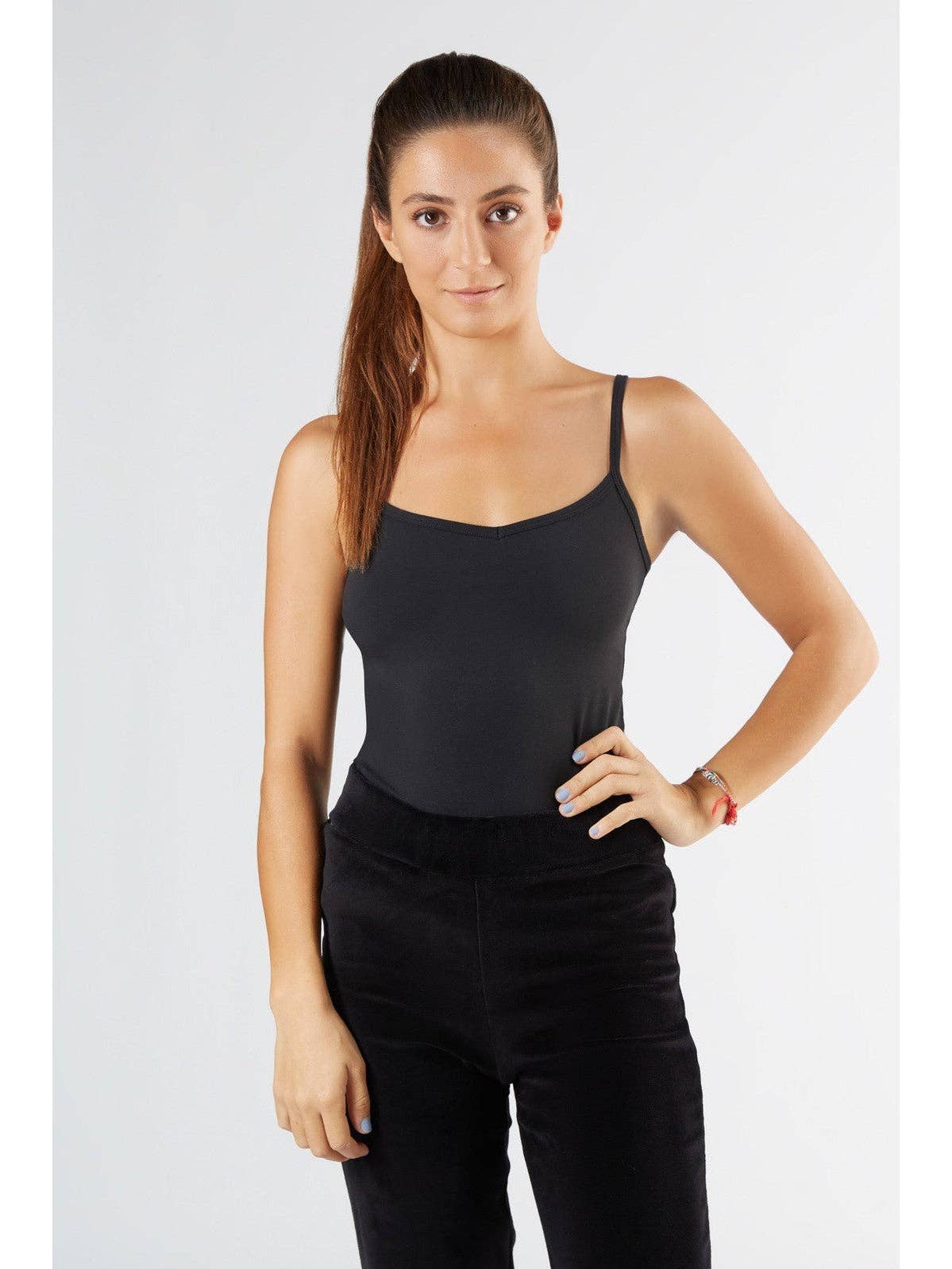 Organic Stretch Vest with Spaghetti Straps: Womens - REGN