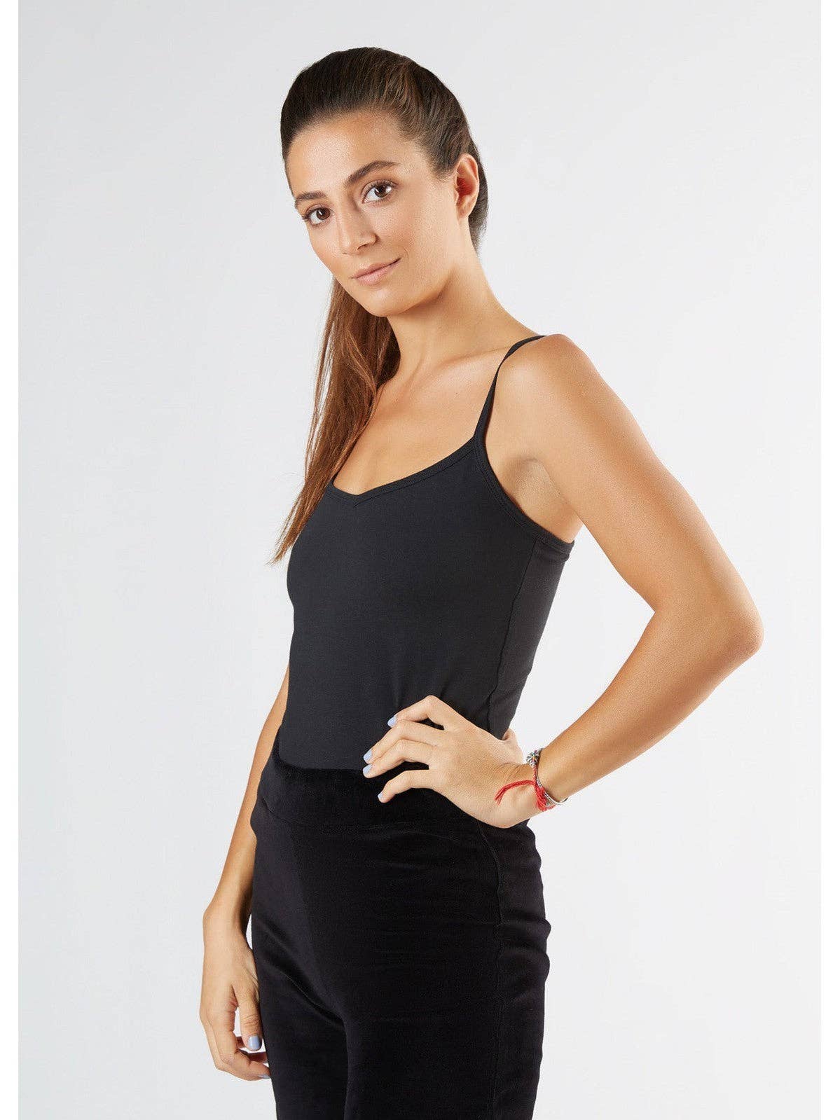 Organic Stretch Vest with Spaghetti Straps: Womens - REGN