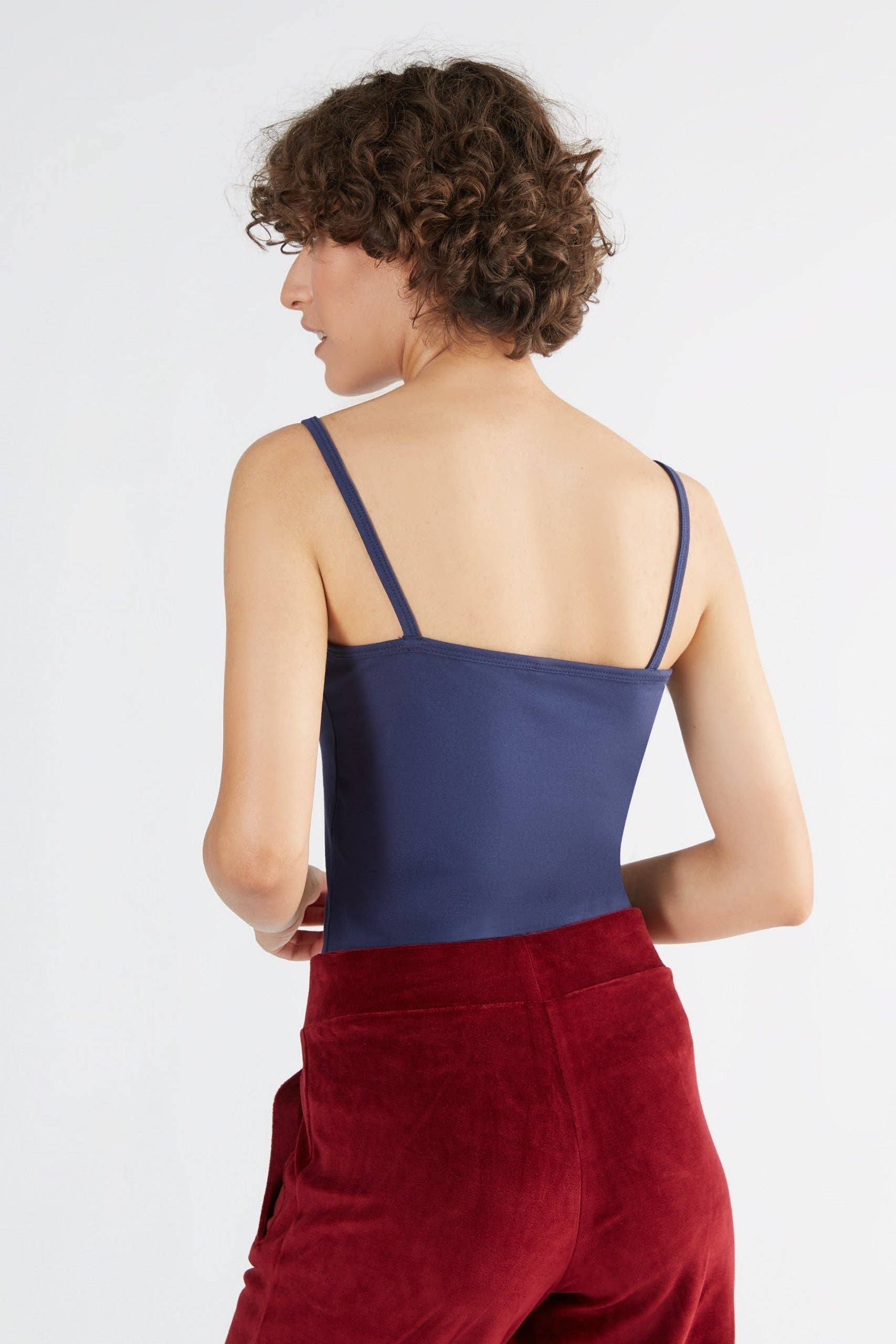 Organic Stretch Vest with Spaghetti Straps: Womens - REGN