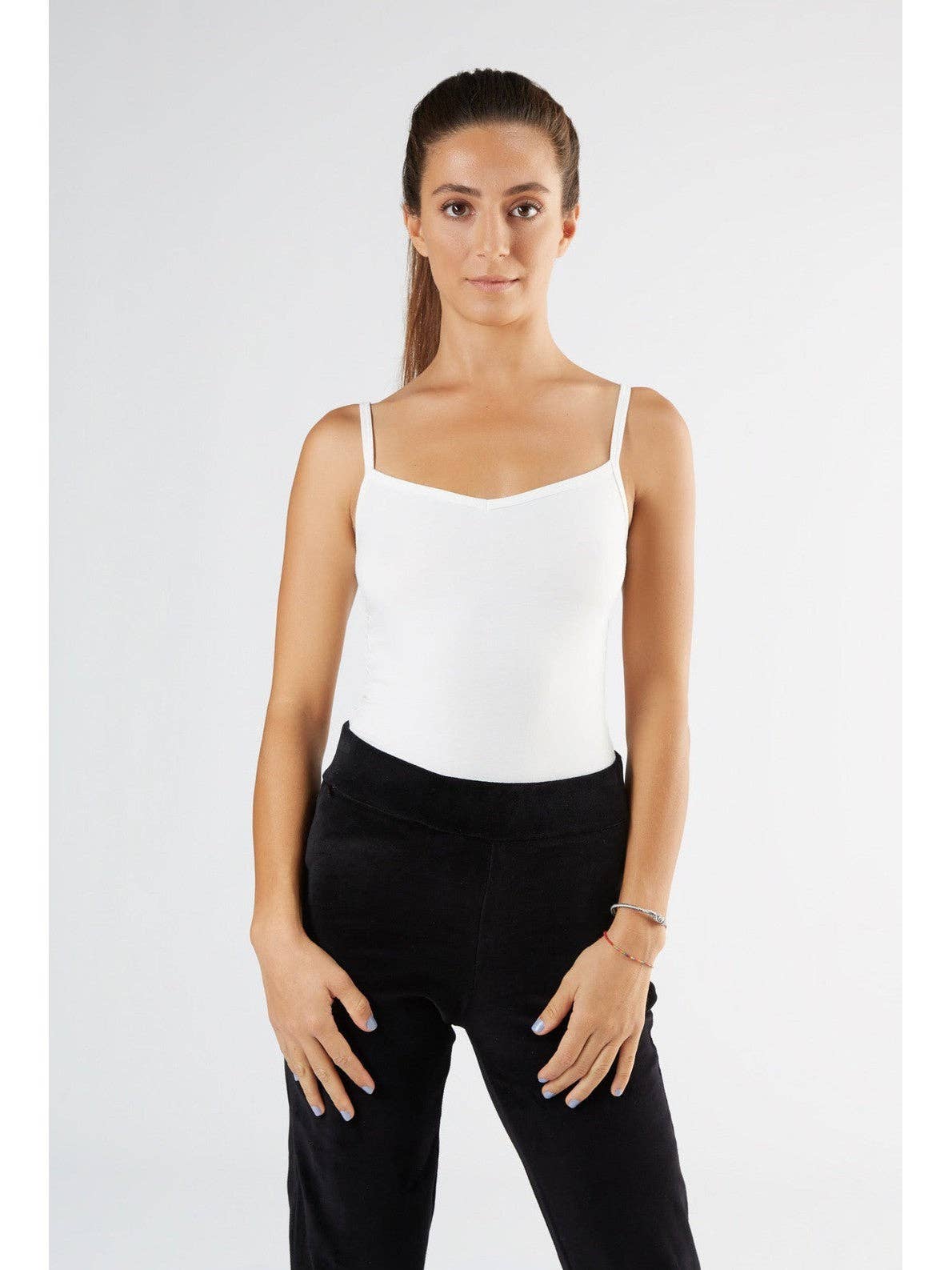 Organic Stretch Vest with Spaghetti Straps: Womens - REGN