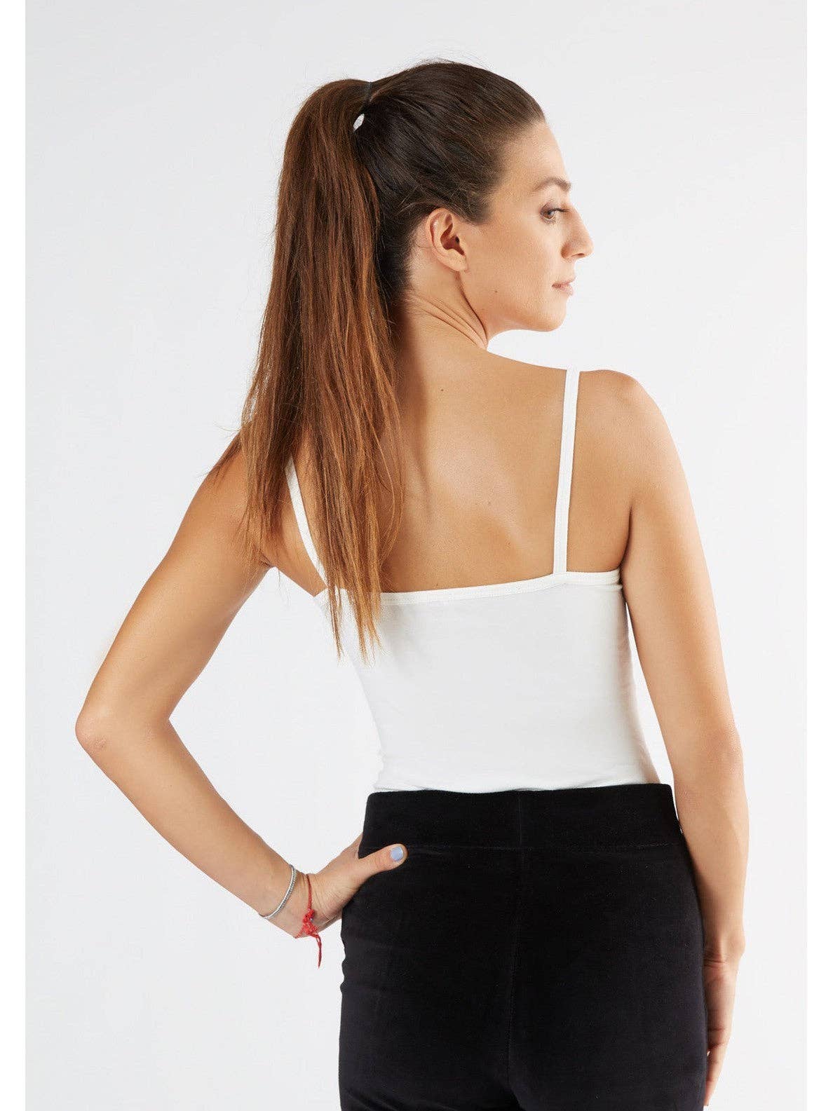 Organic Stretch Vest with Spaghetti Straps: Womens - REGN