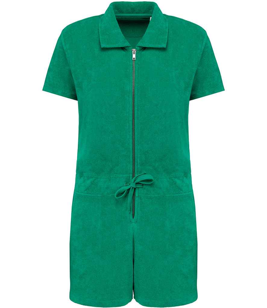 Organic Towel-Feel Zipped Jumpsuit: Womens - REGN