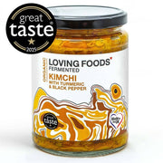 Organic Turmeric & Black Pepper Kimchi – Unpasteurised 475g Vegan - REGN