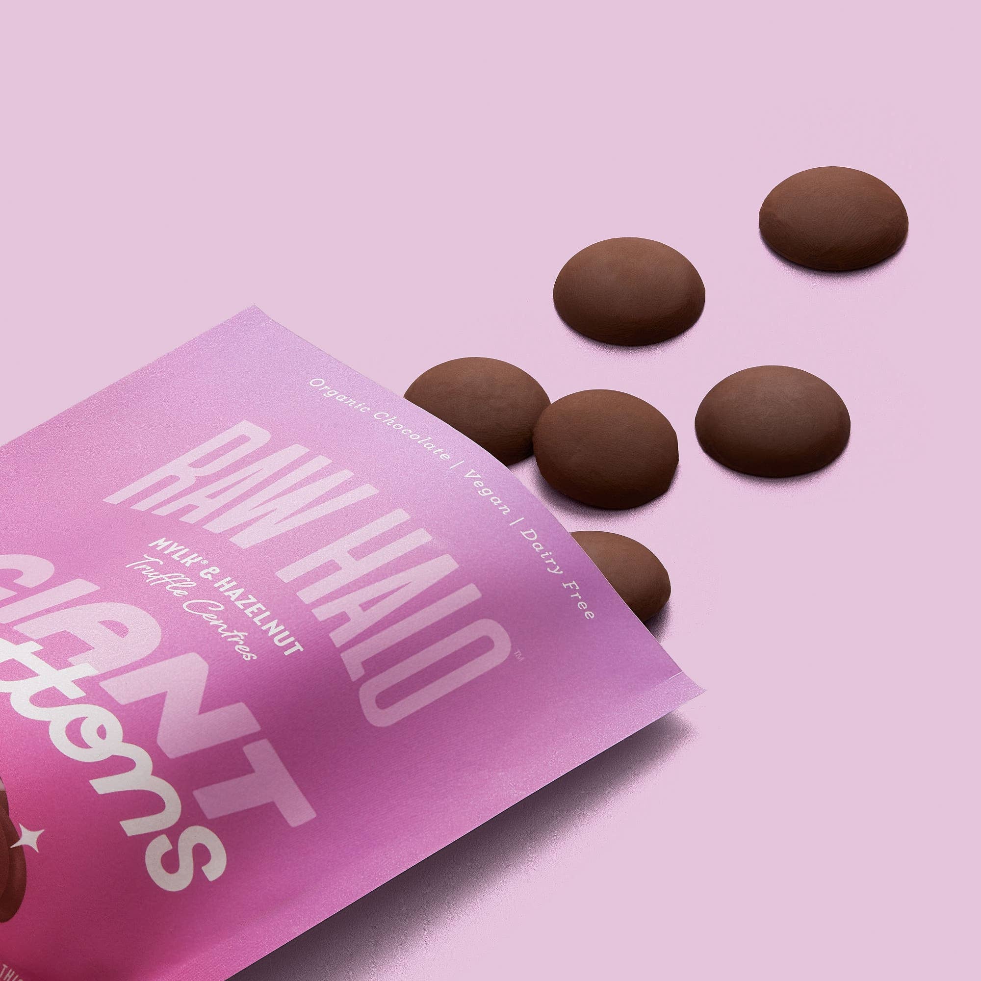 Organic Vegan Hazelnut Truffle Chocolate Buttons 90g - REGN