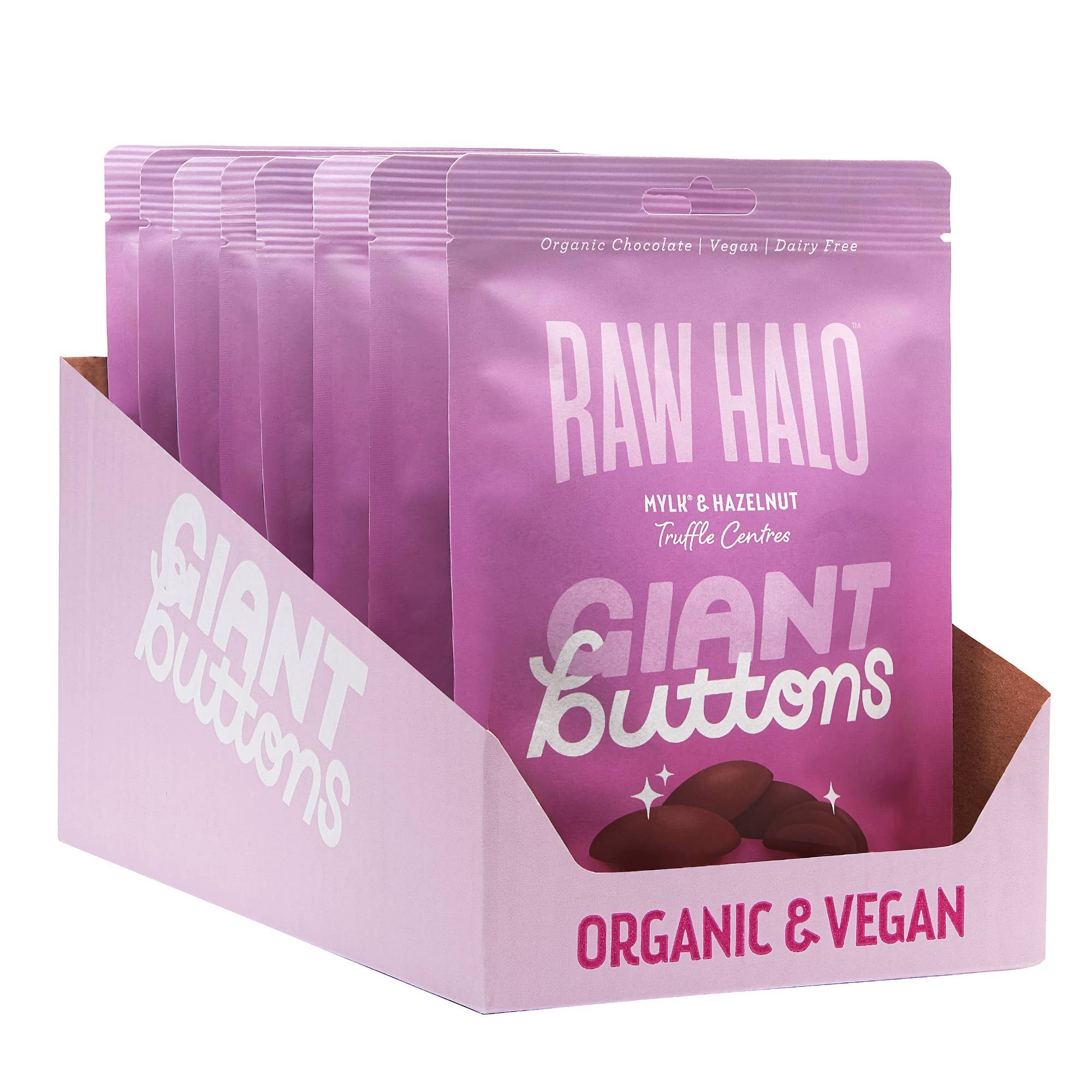 Organic Vegan Hazelnut Truffle Chocolate Buttons 90g - REGN