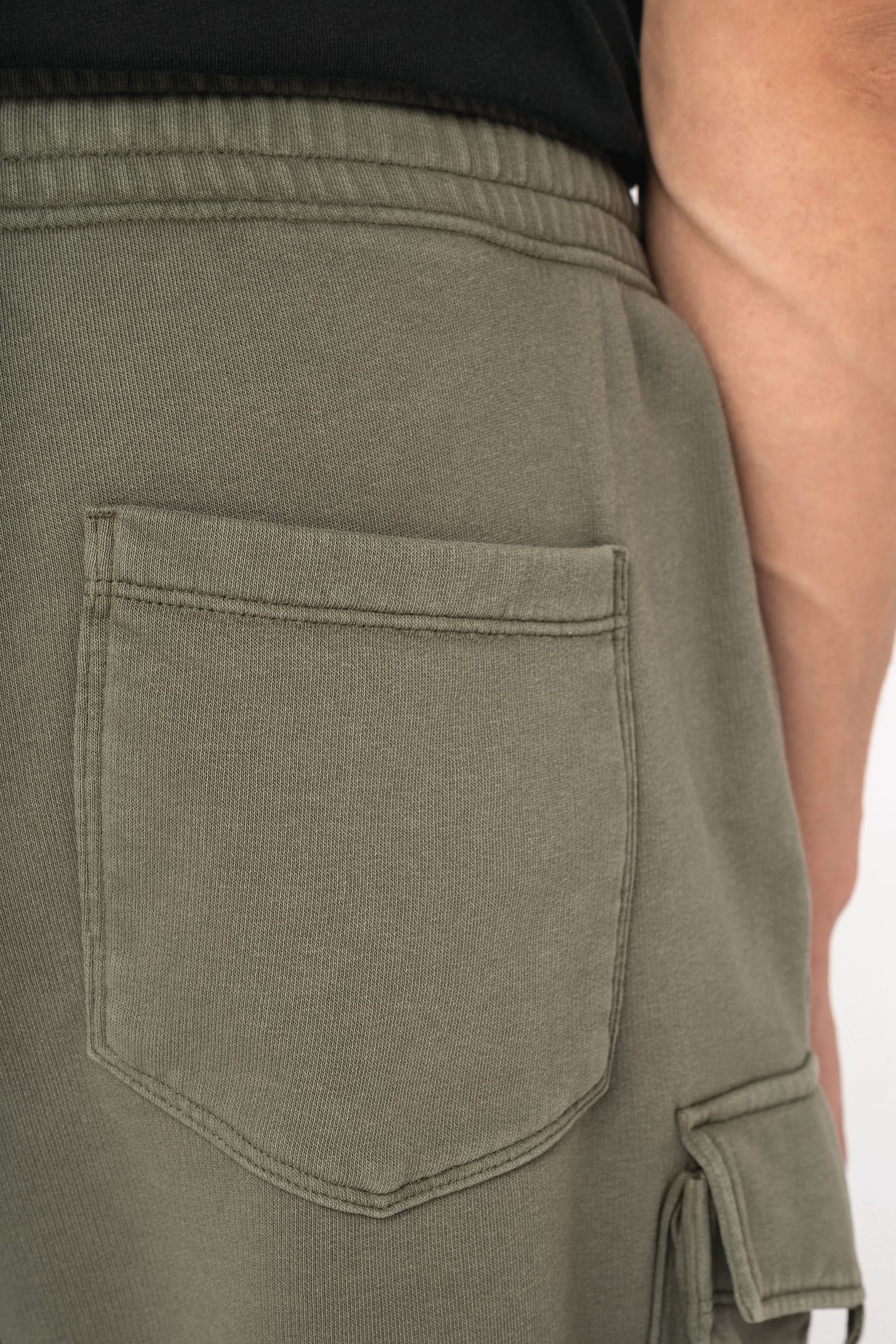 Organic Washed Effect Cargo Shorts - REGN