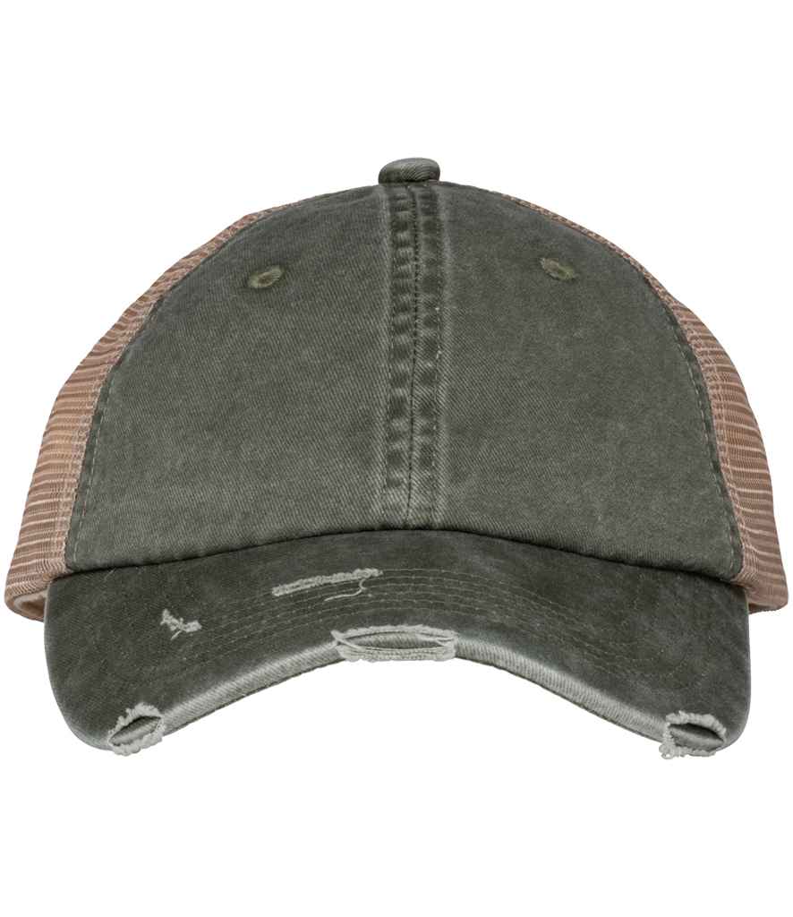 Organic Washed Ripped Trucker Cap - REGN