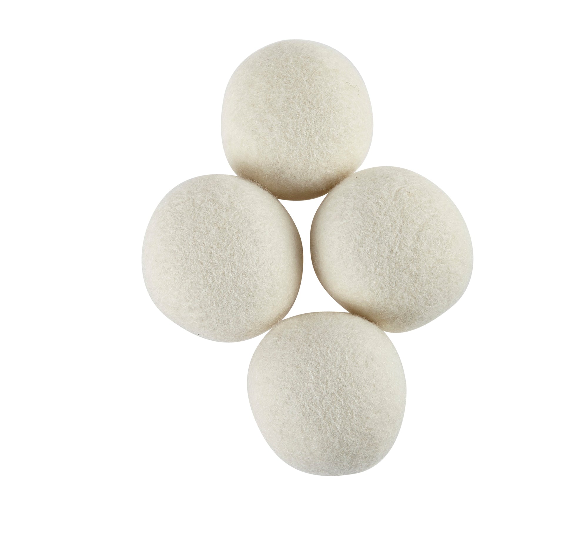 Organic Wool Dryer Balls (4 Pack) - Comes With 2 Scented Essential Oils - REGN