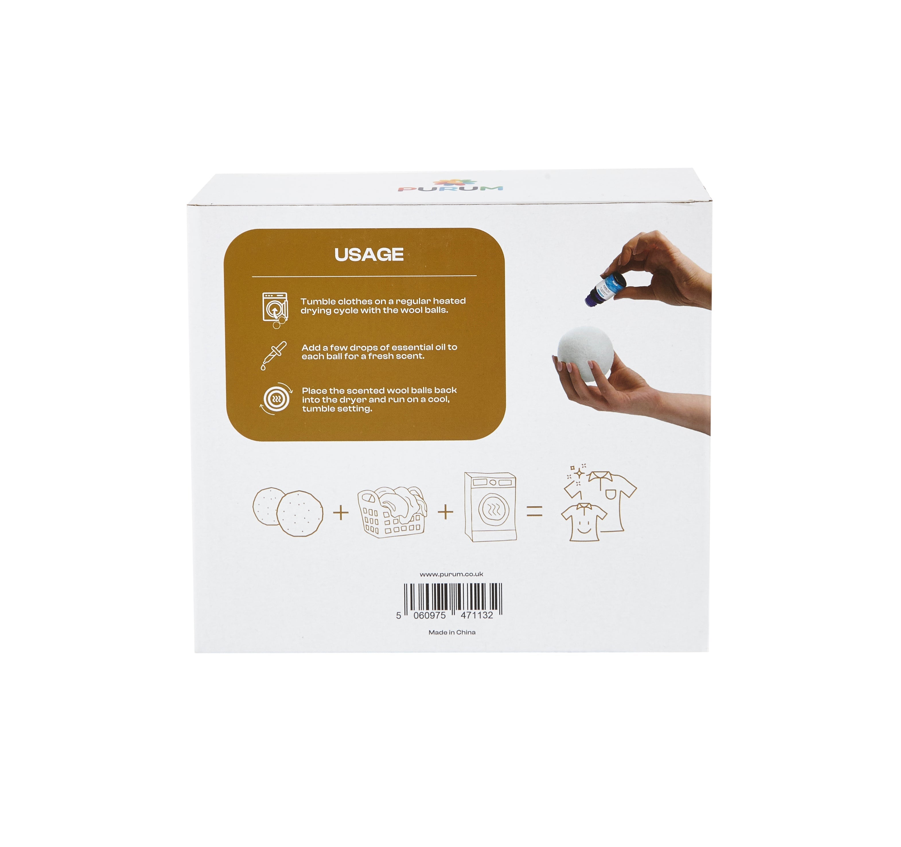 Organic Wool Dryer Balls (4 Pack) - Comes With 2 Scented Essential Oils - REGN